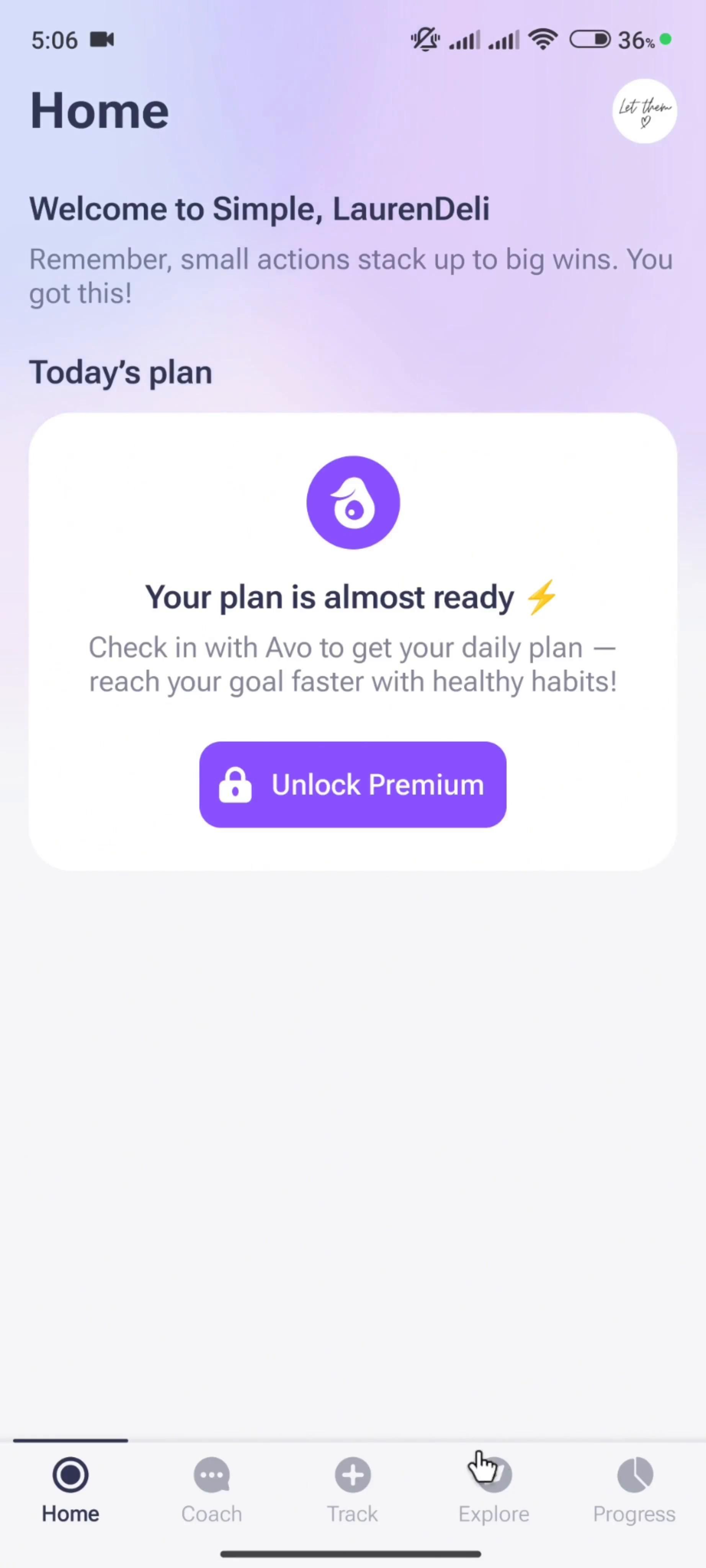 Simple: Weight Loss Coach screenshot