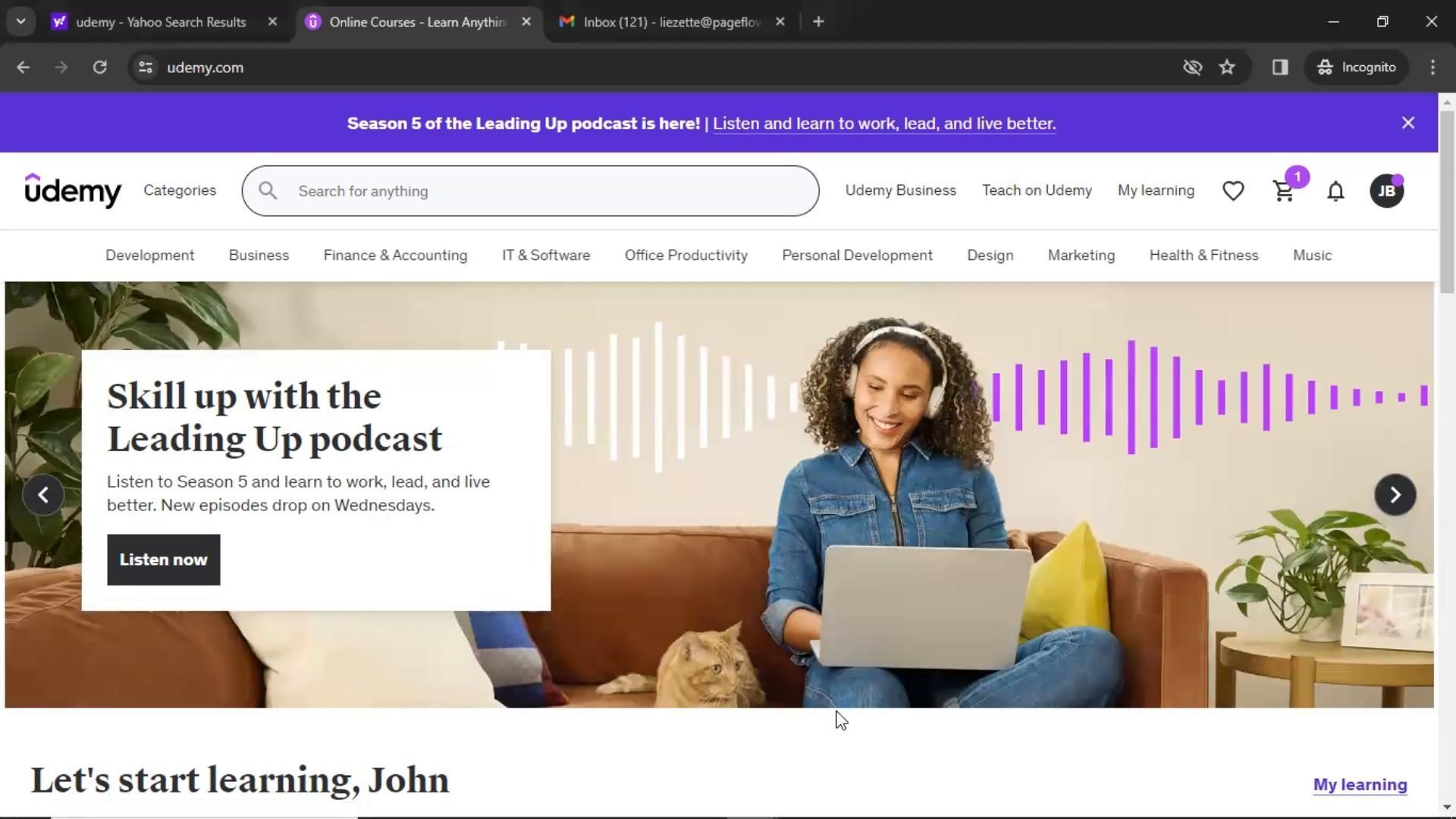 Udemy screenshot