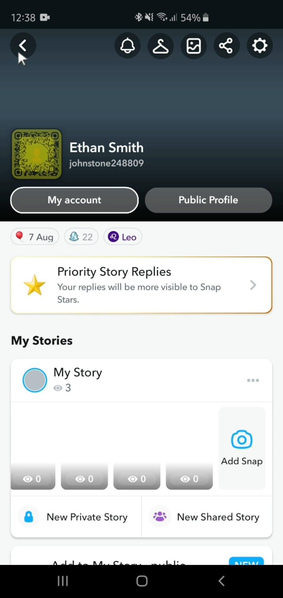 Snapchat screenshot