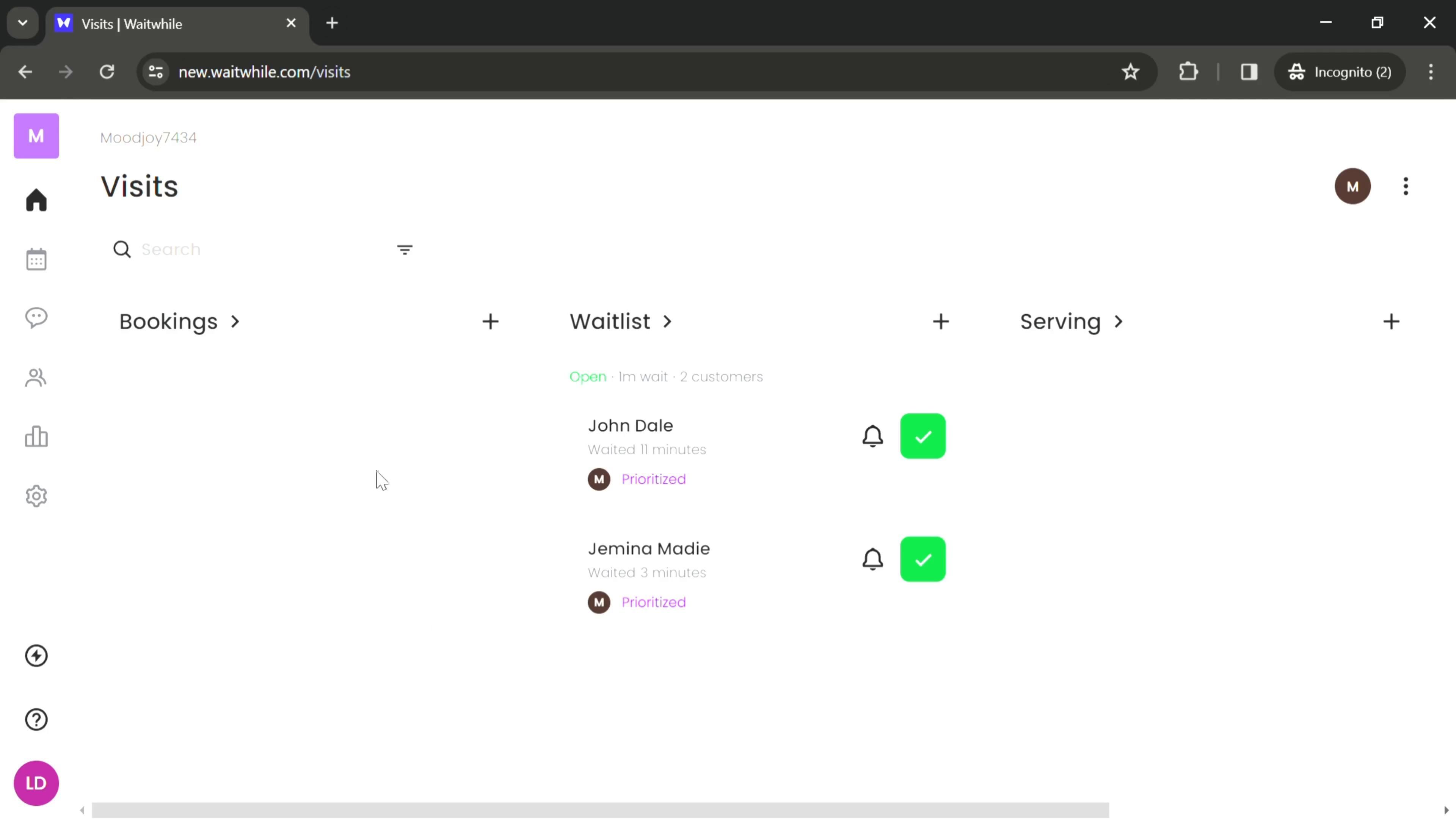 Adding to bookings on Waitwhile video thumbnail