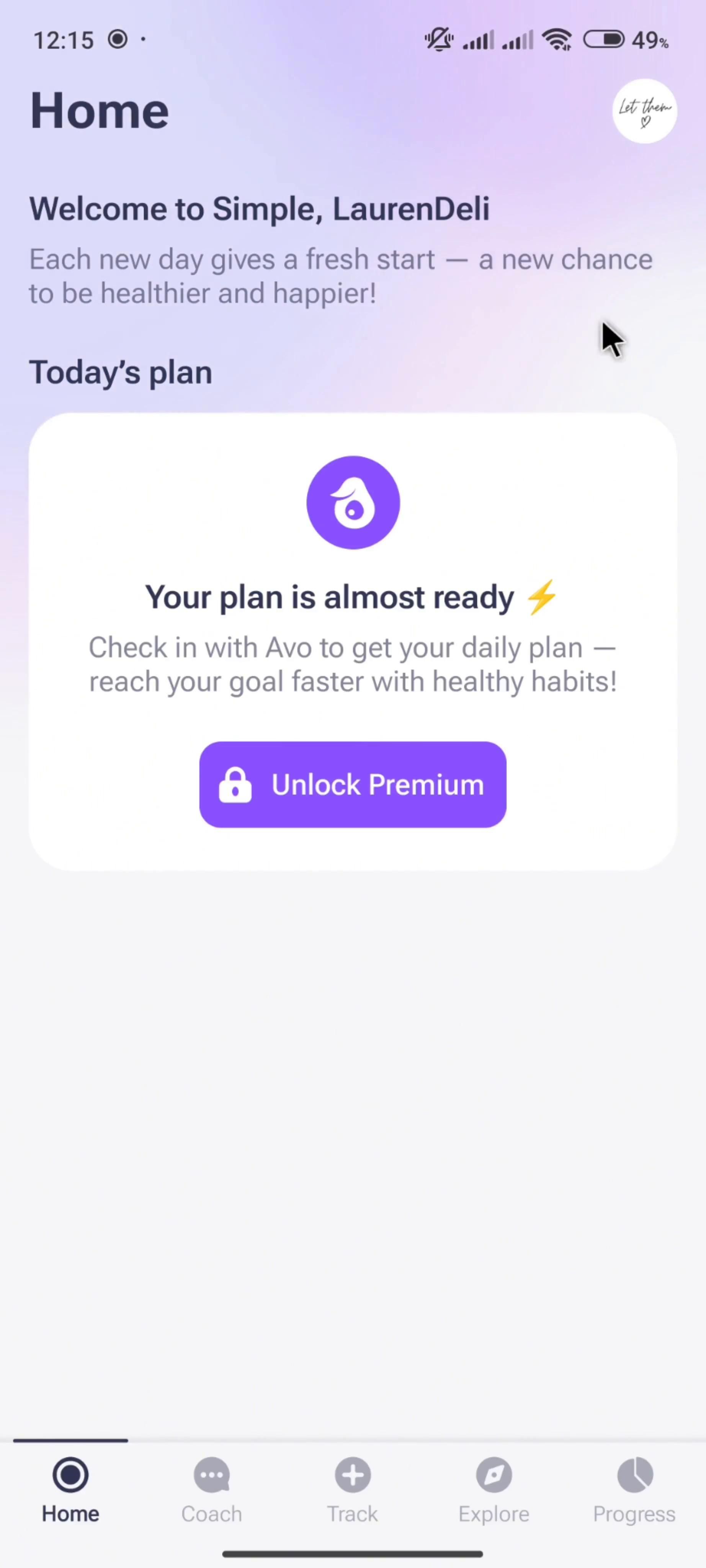 Simple: Weight Loss Coach screenshot