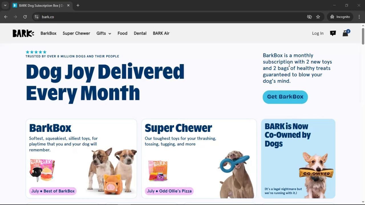 BarkBox screenshot
