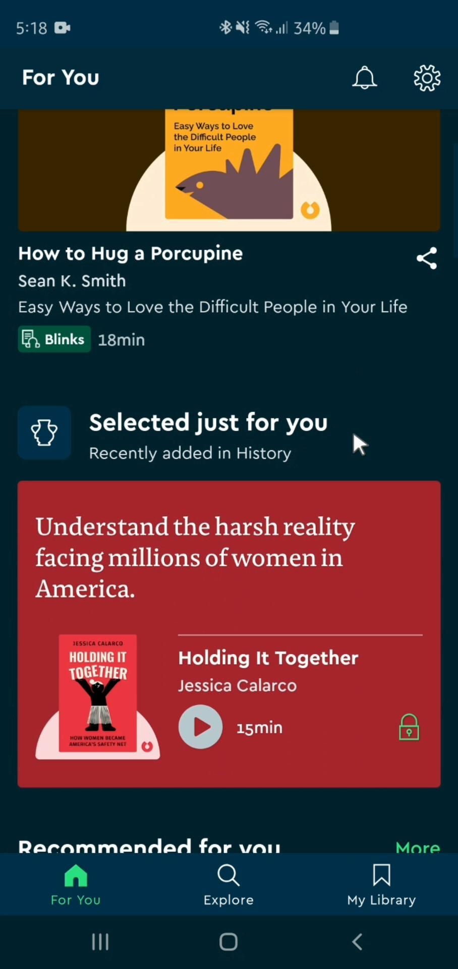 Blinkist screenshot