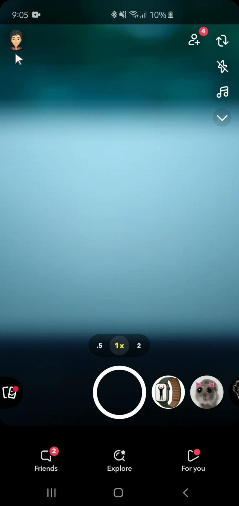 Removing favorites on Snapchat video thumbnail