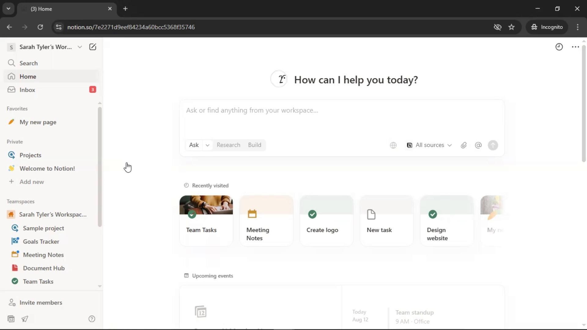 Notion screenshot