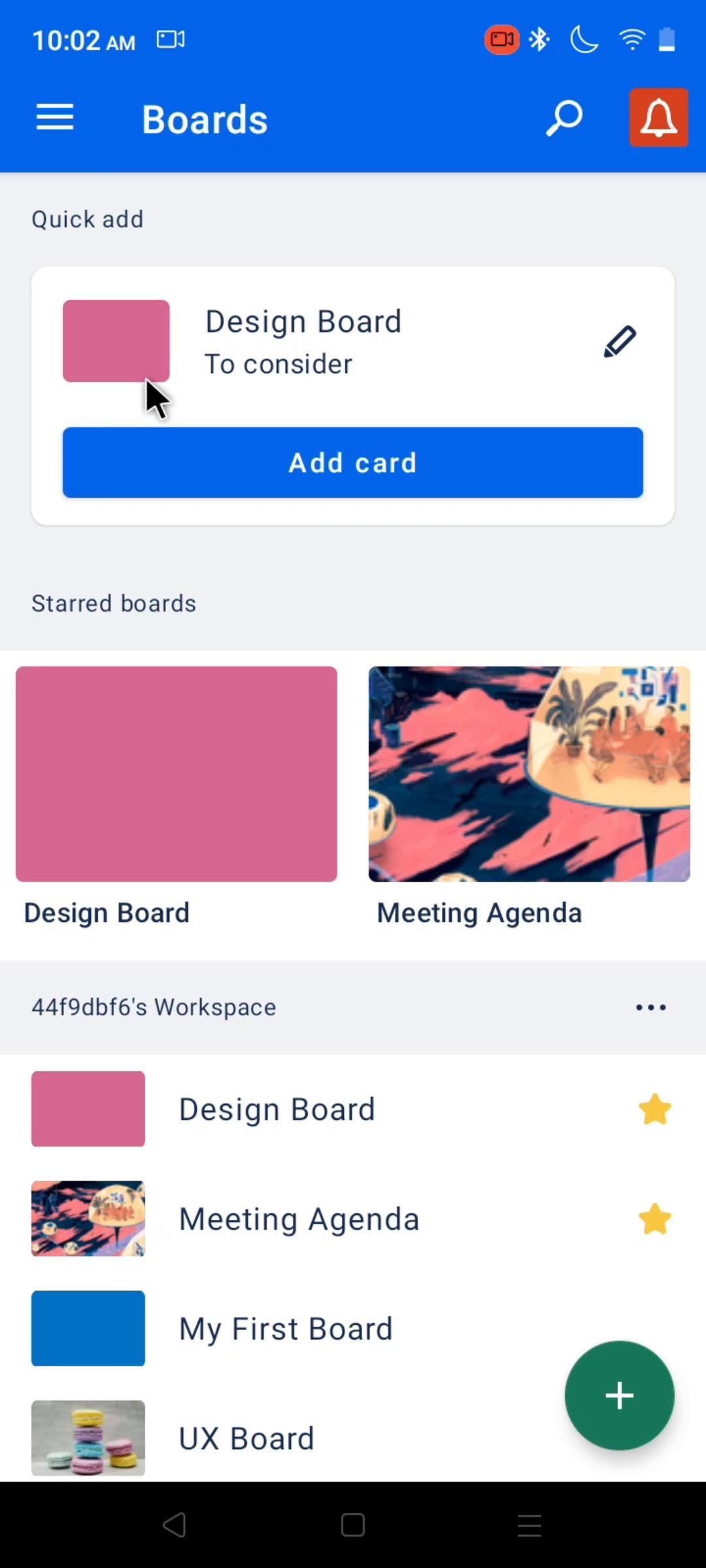 Trello screenshot