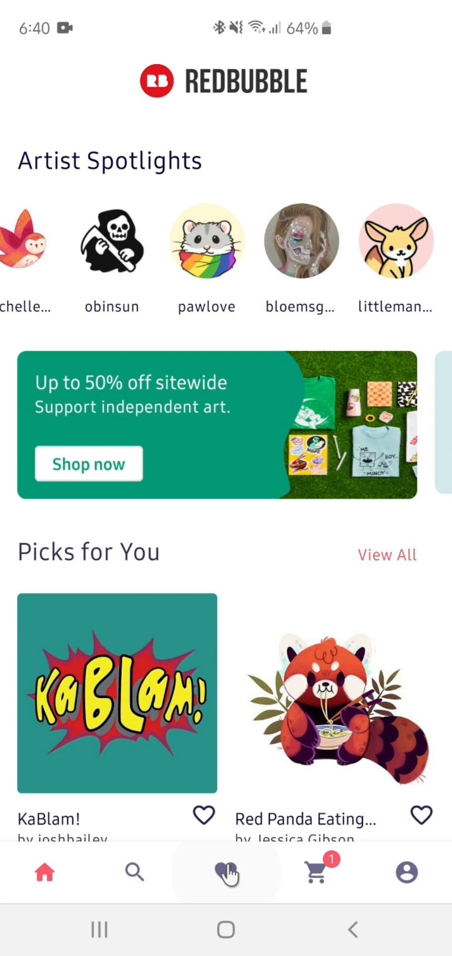 Unfollowing a user on Redbubble video thumbnail