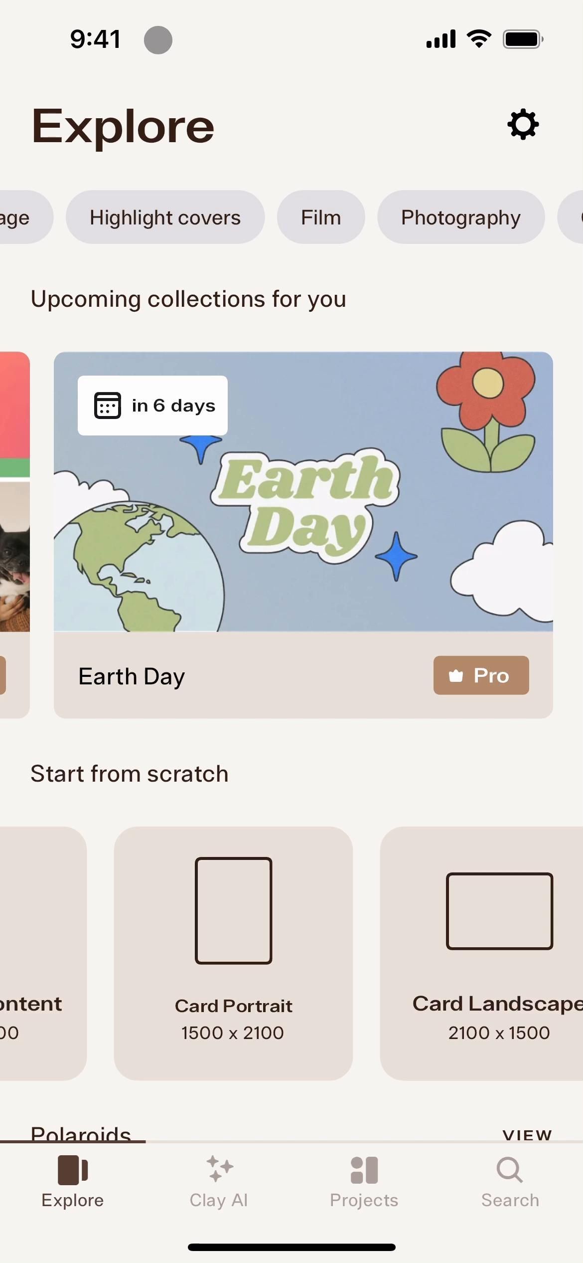 Clay screenshot