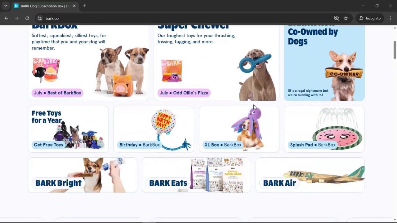 BarkBox screenshot