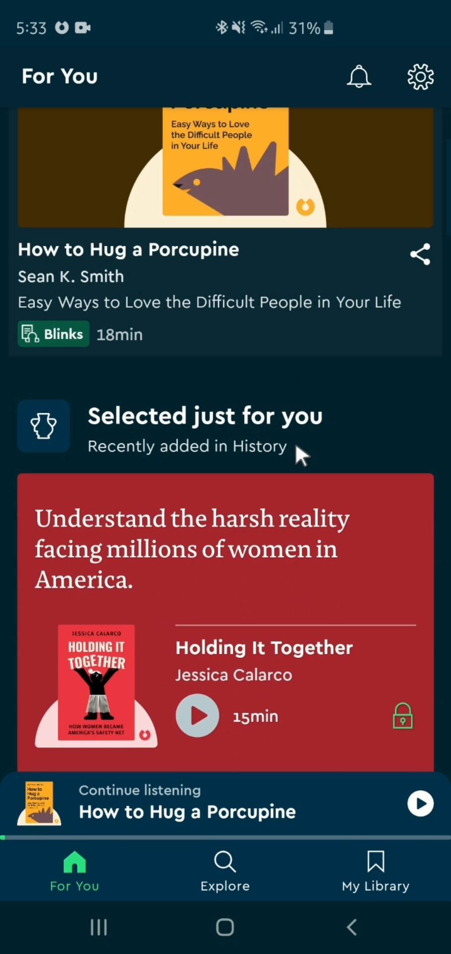 Blinkist screenshot