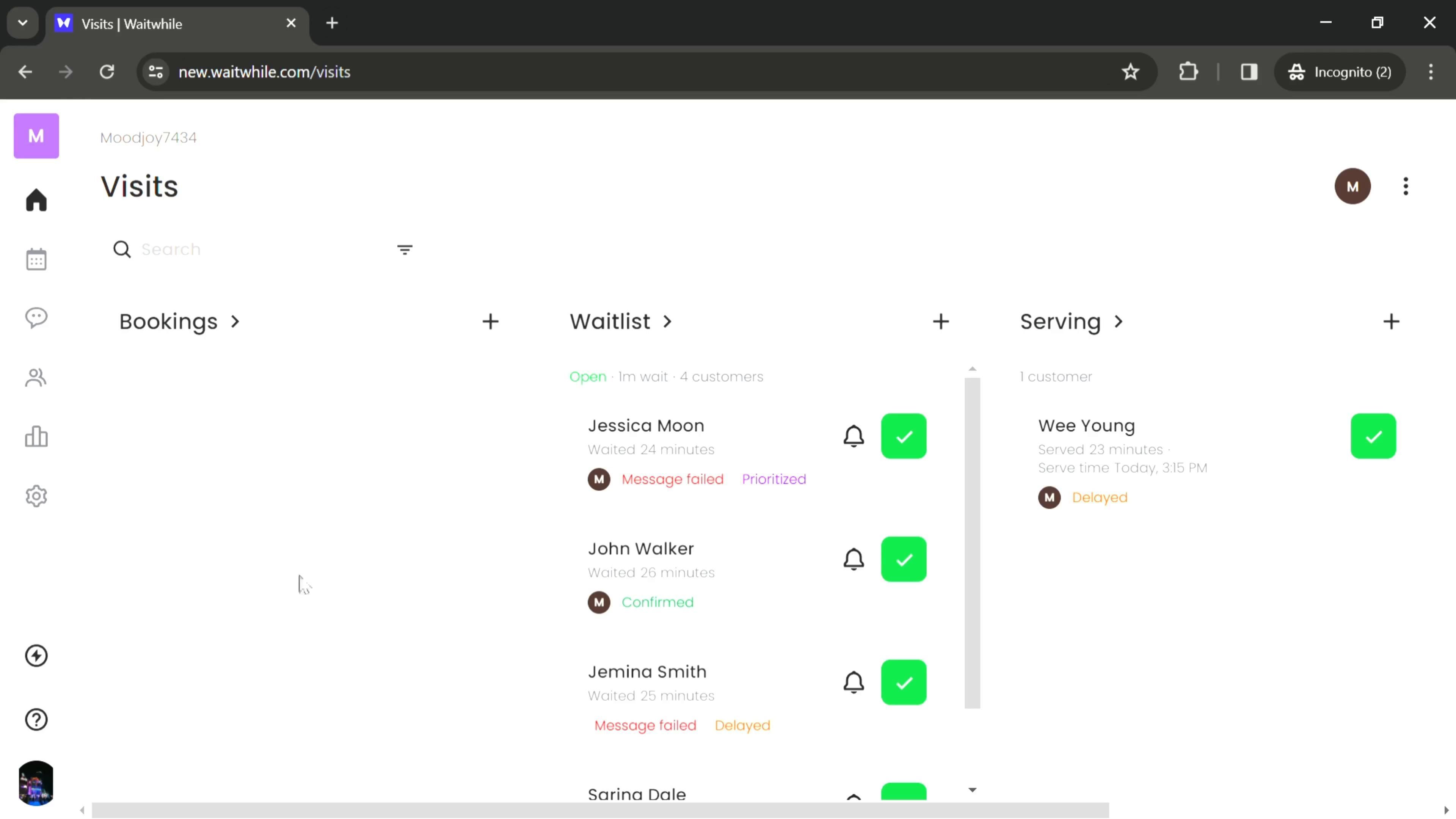 Waitwhile screenshot