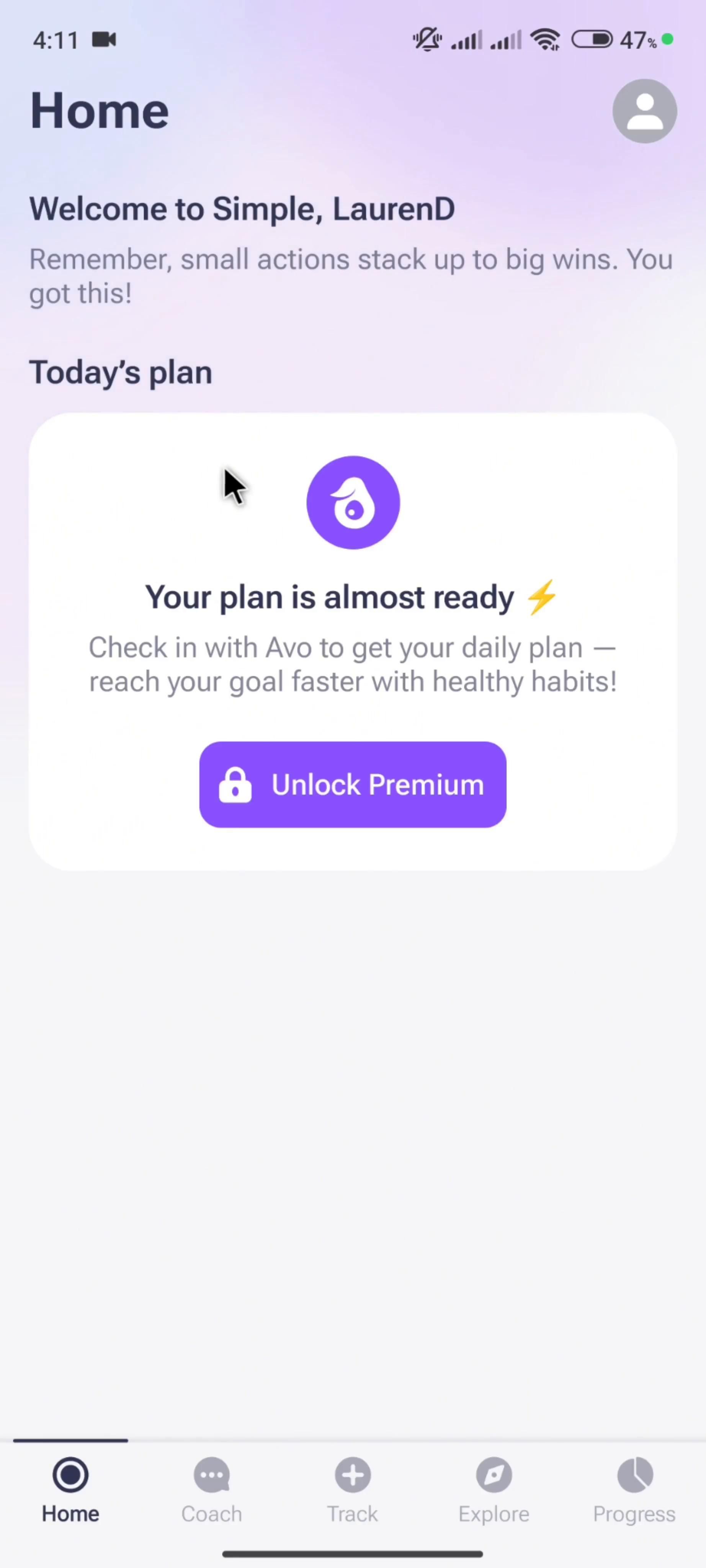 Simple: Weight Loss Coach screenshot