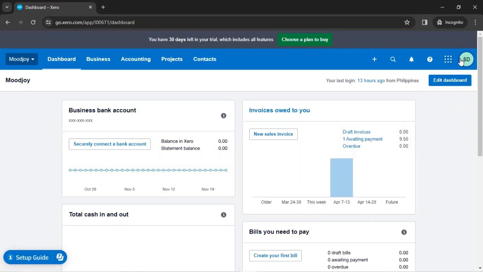 Updating your profile on Xero video thumbnail