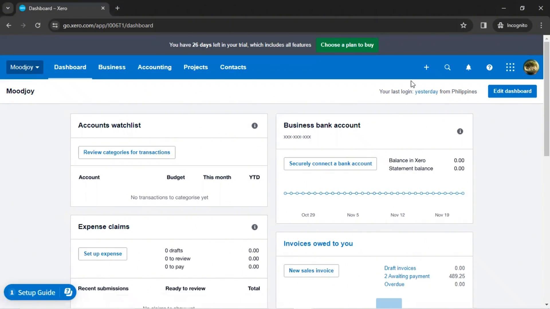 Creating a purchase order on Xero video thumbnail
