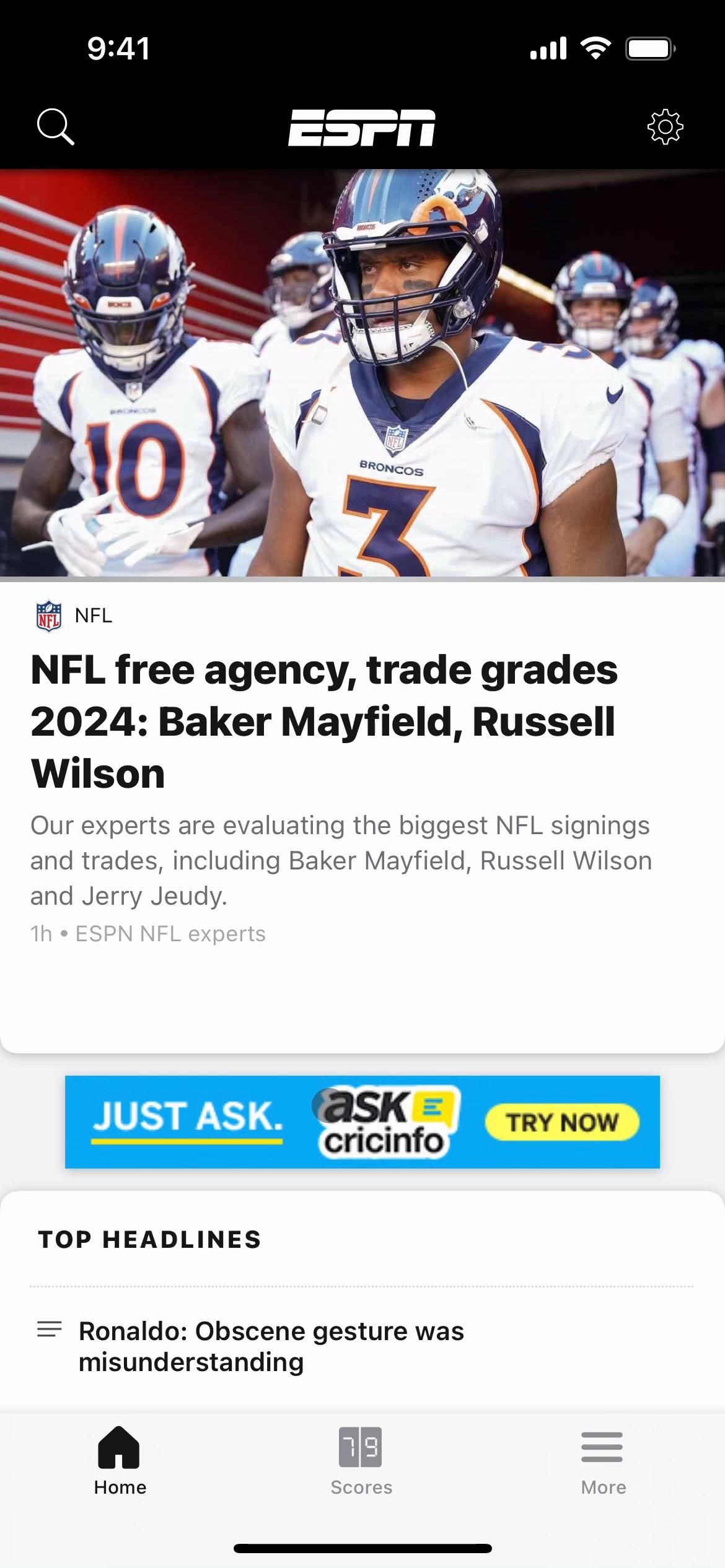 ESPN screenshot