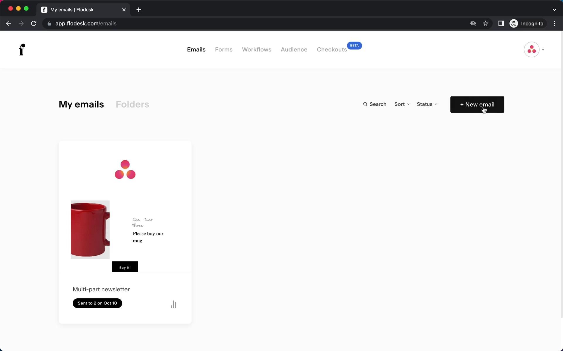 Flodesk screenshot