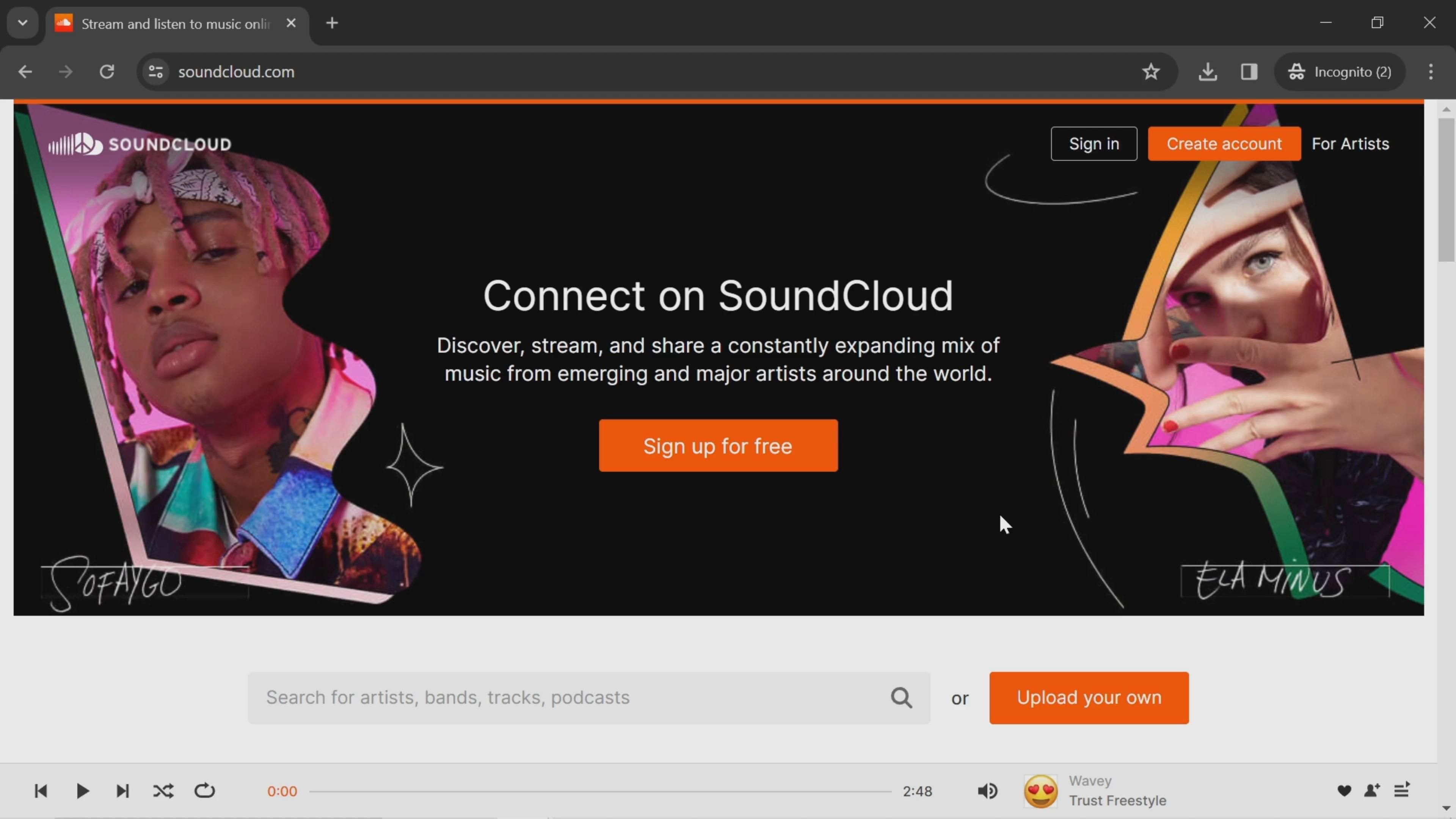 Logging in on SoundCloud video thumbnail