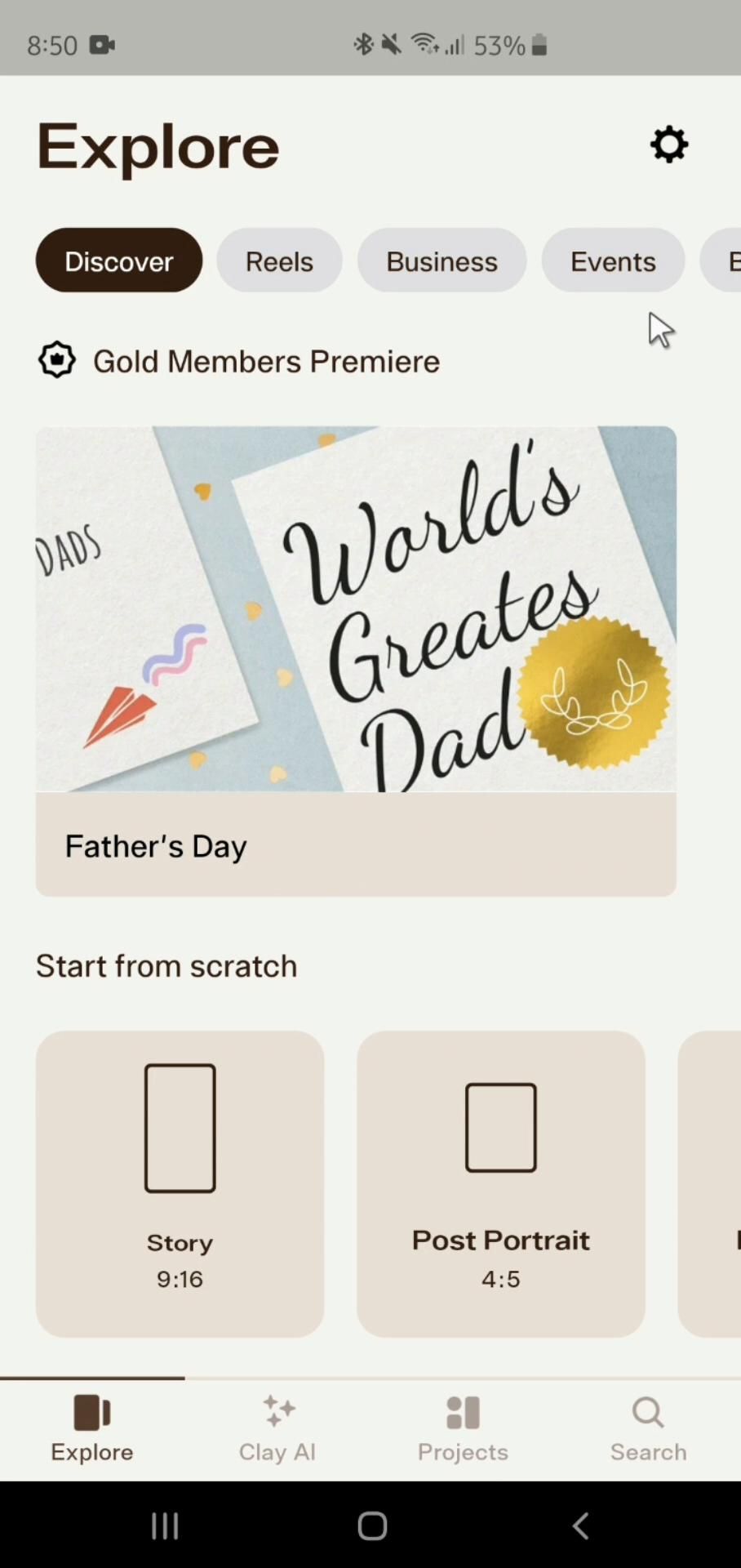Clay - Story Templates screenshot