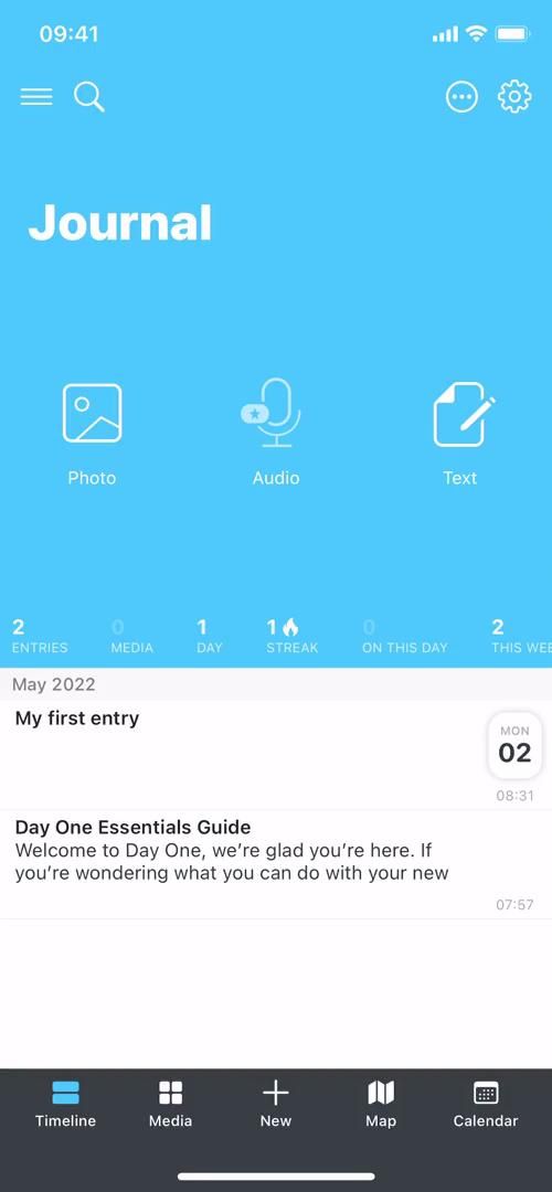 Day One screenshot