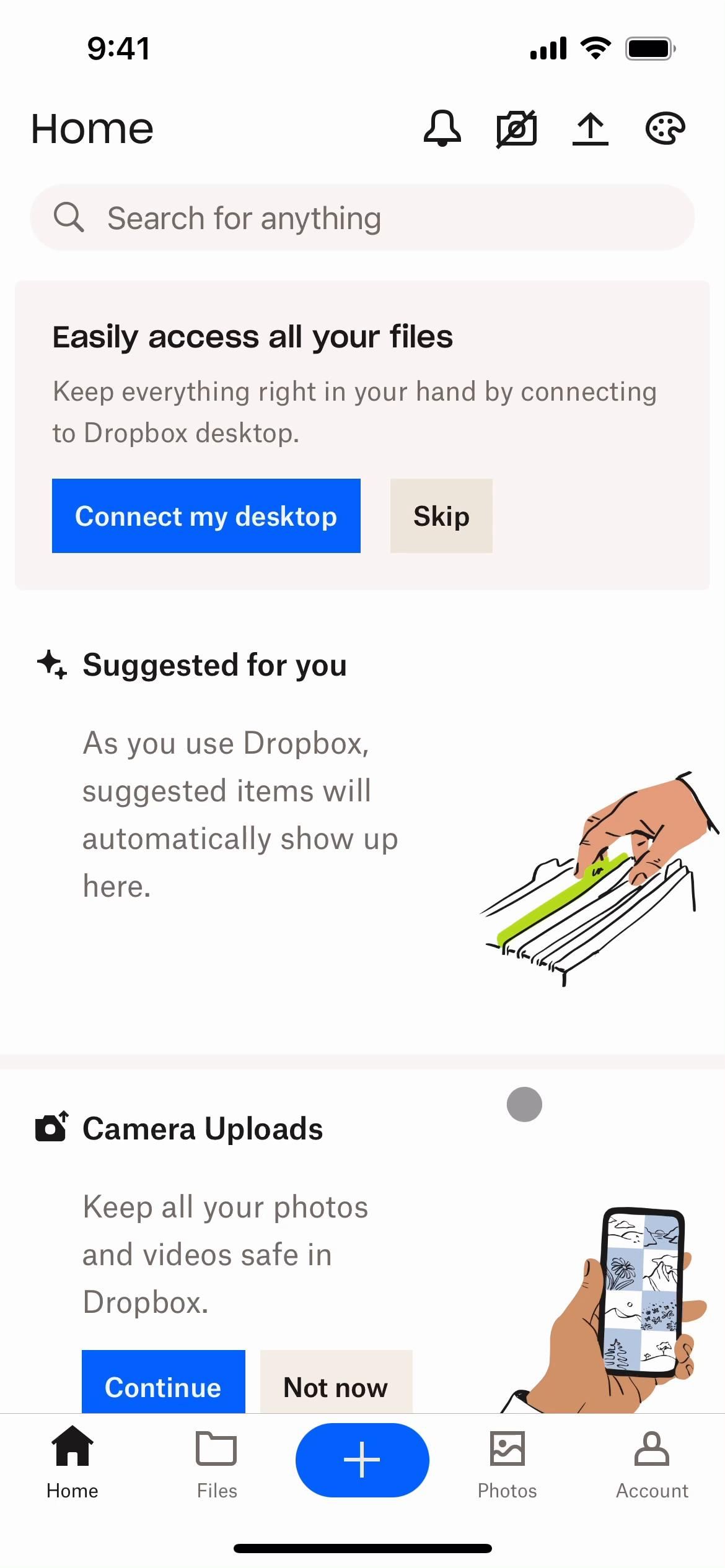 Dropbox screenshot