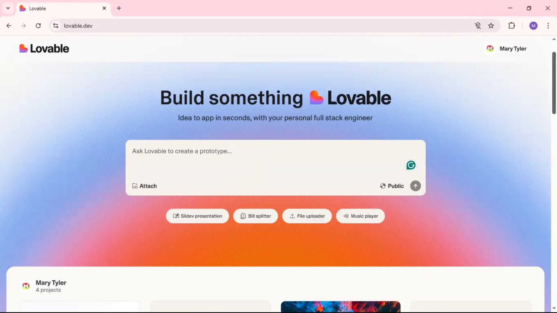 General browsing on Lovable video thumbnail