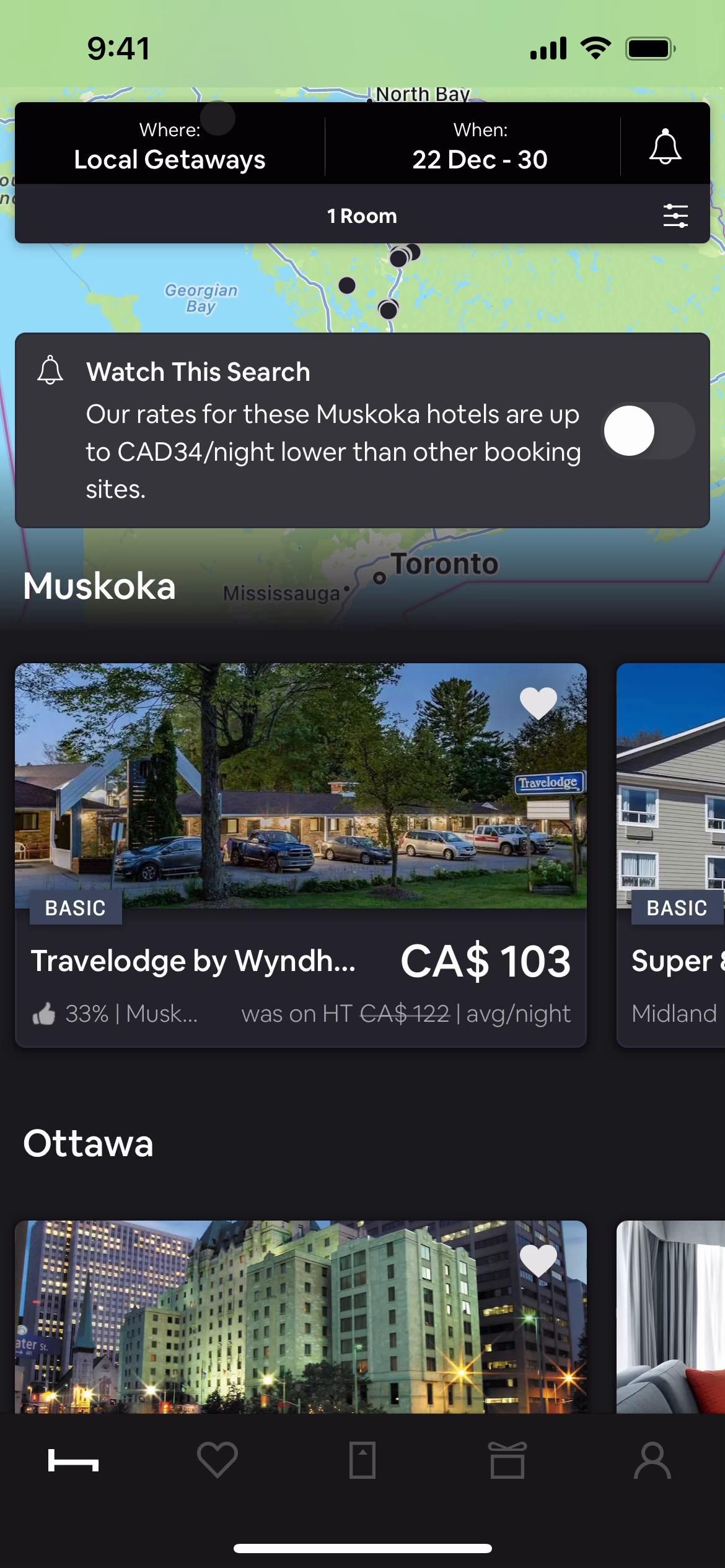 HotelTonight screenshot