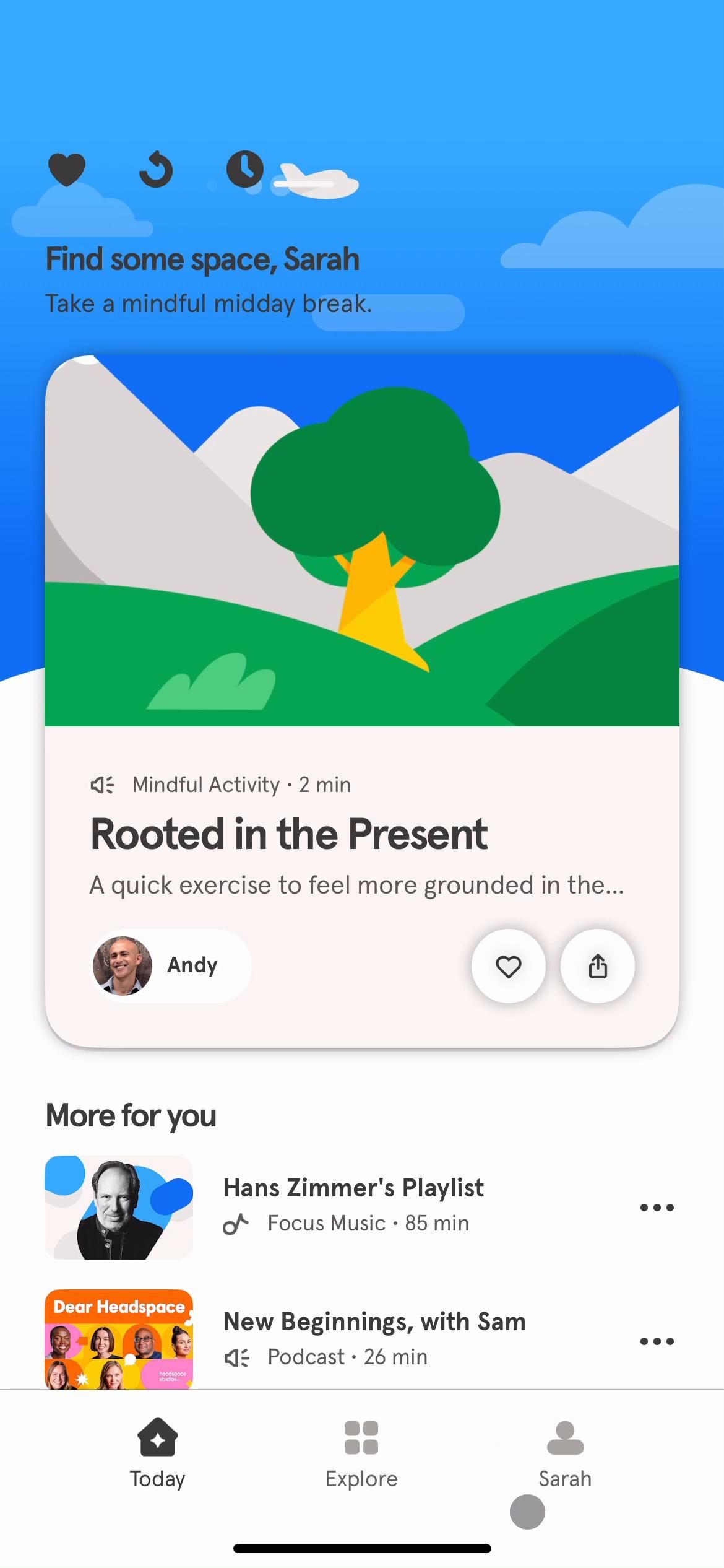 Headspace screenshot