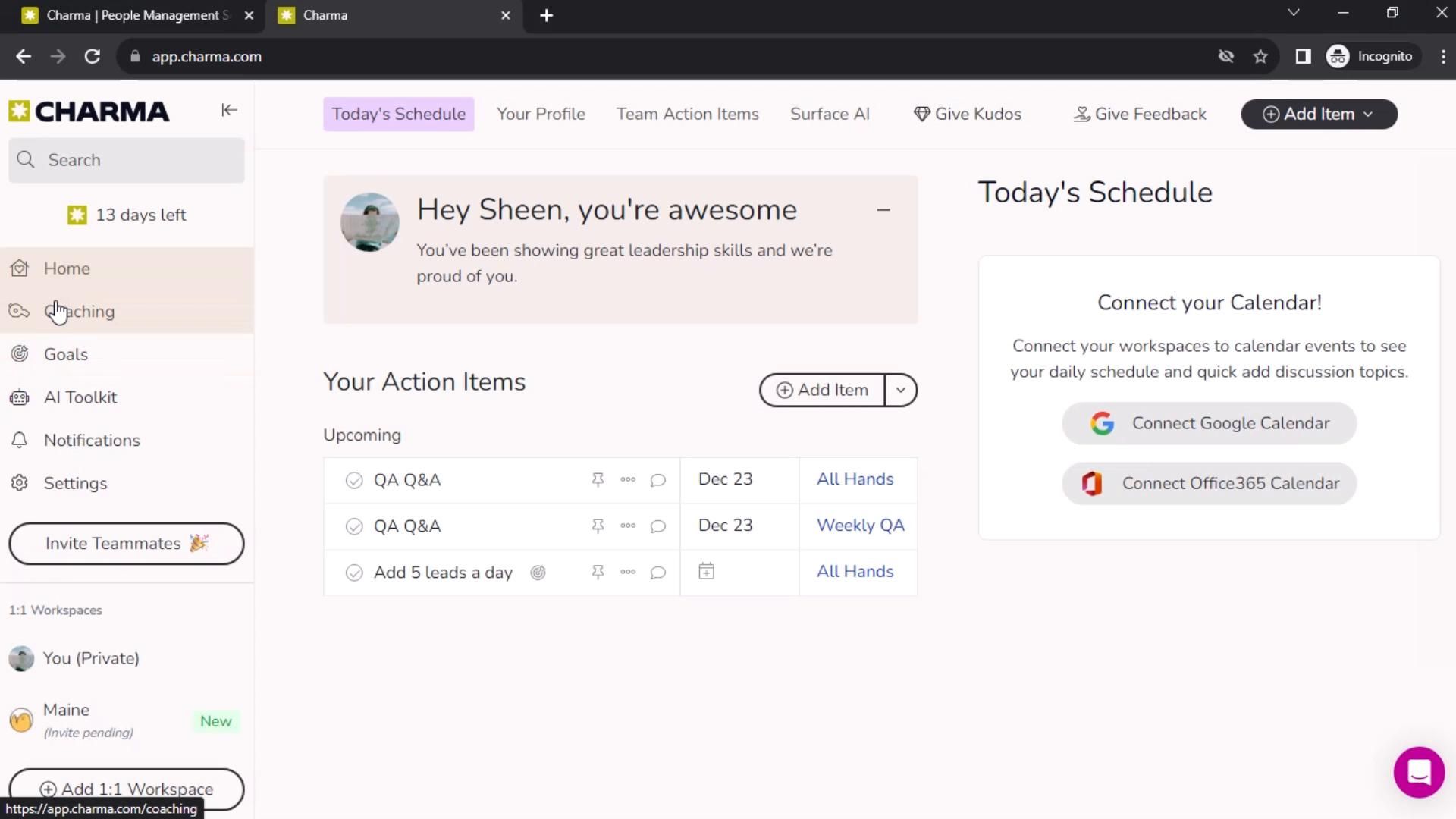 Charma screenshot