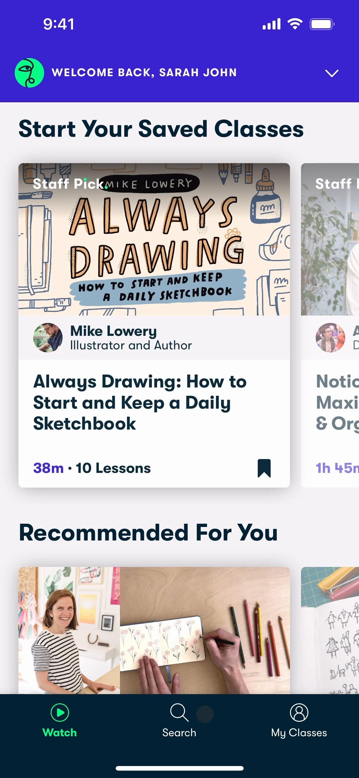 Skillshare screenshot