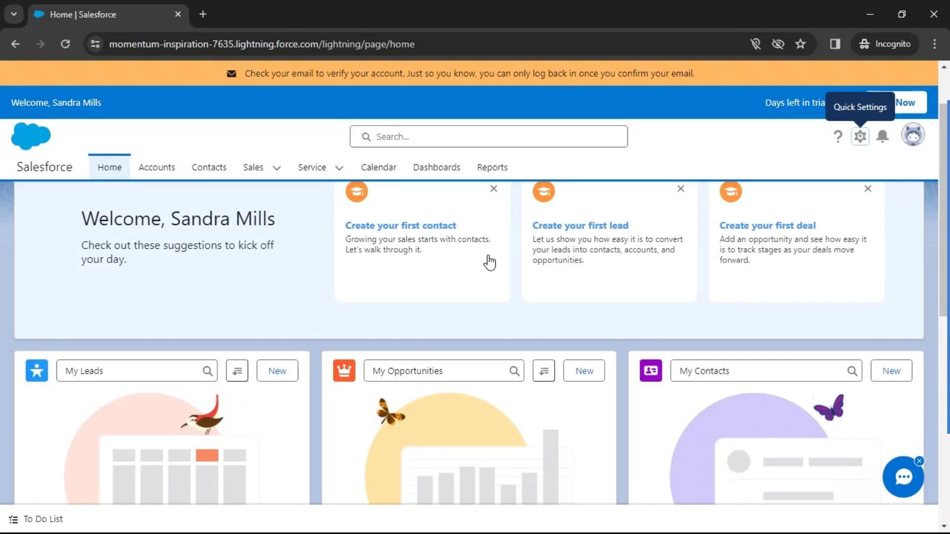 Salesforce screenshot