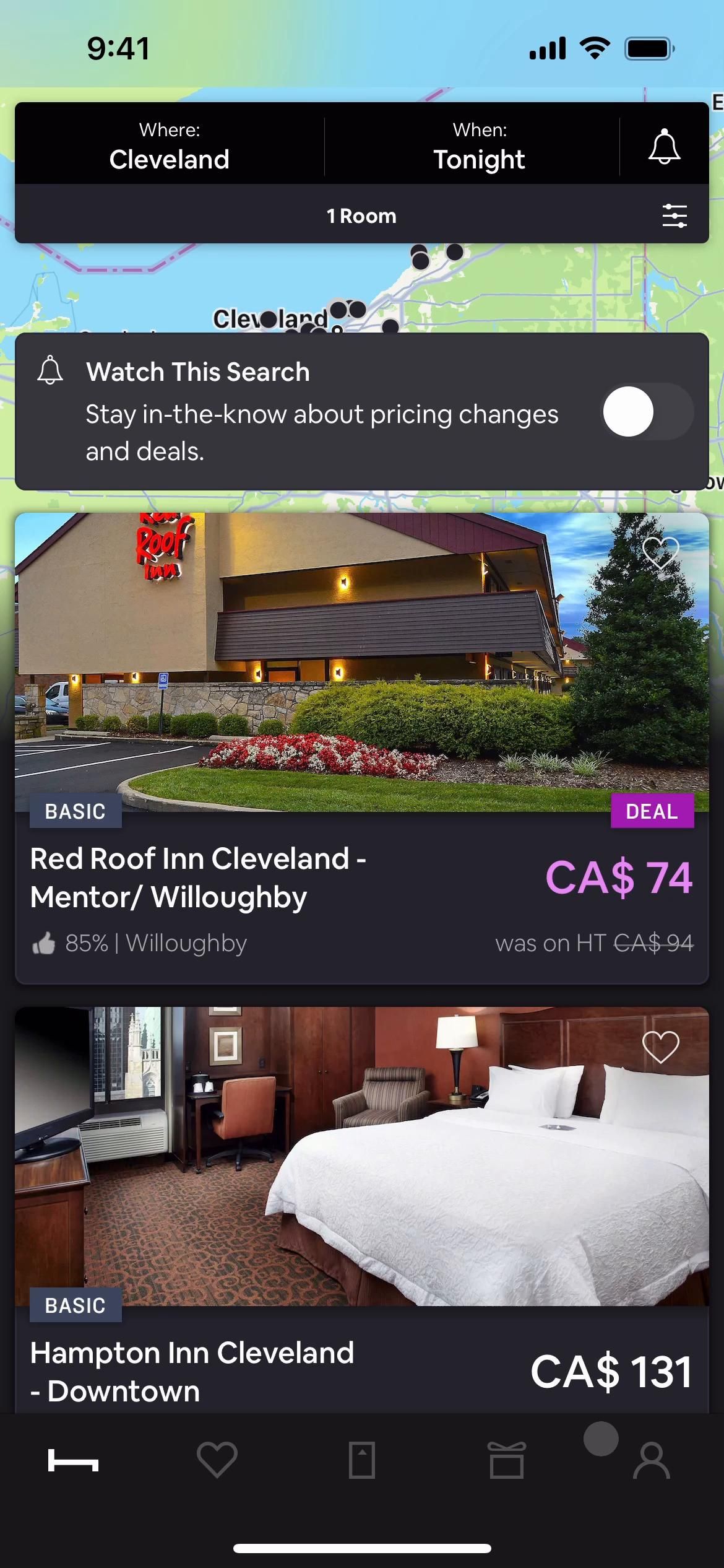 HotelTonight screenshot