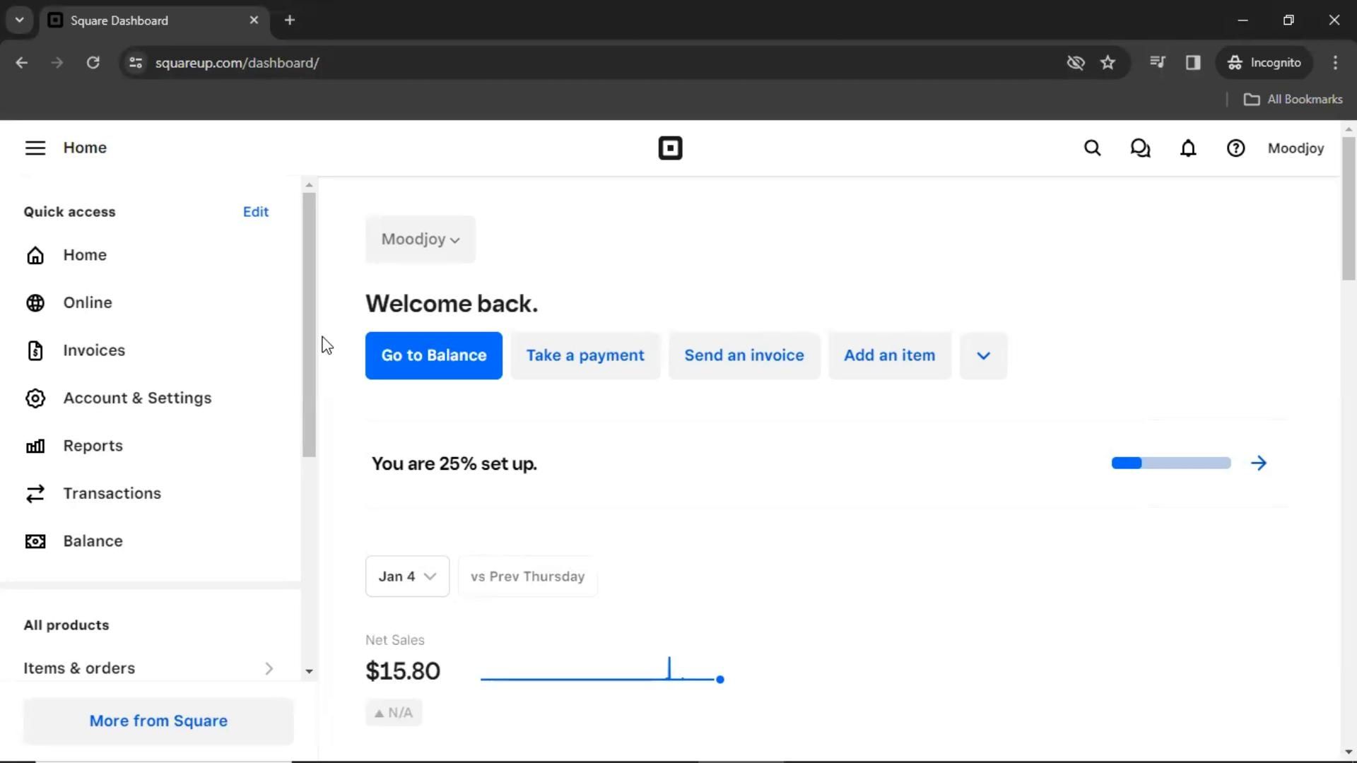 Square screenshot