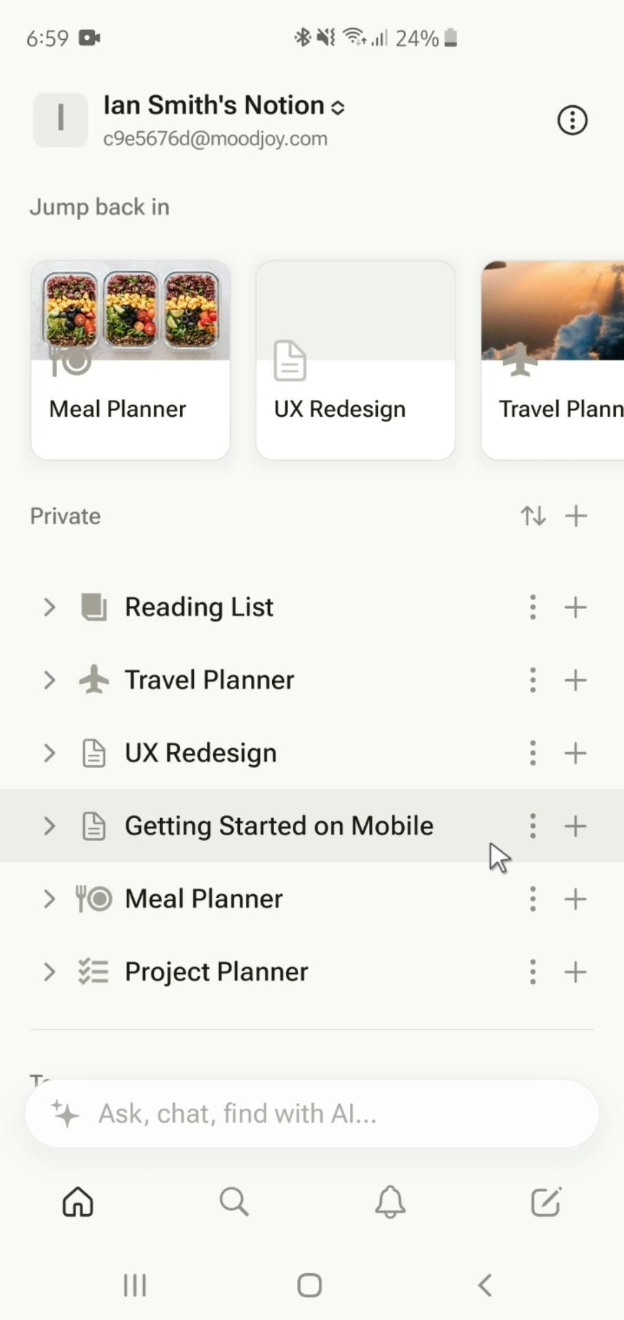 Notion screenshot