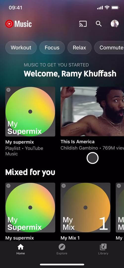 YouTube Music screenshot