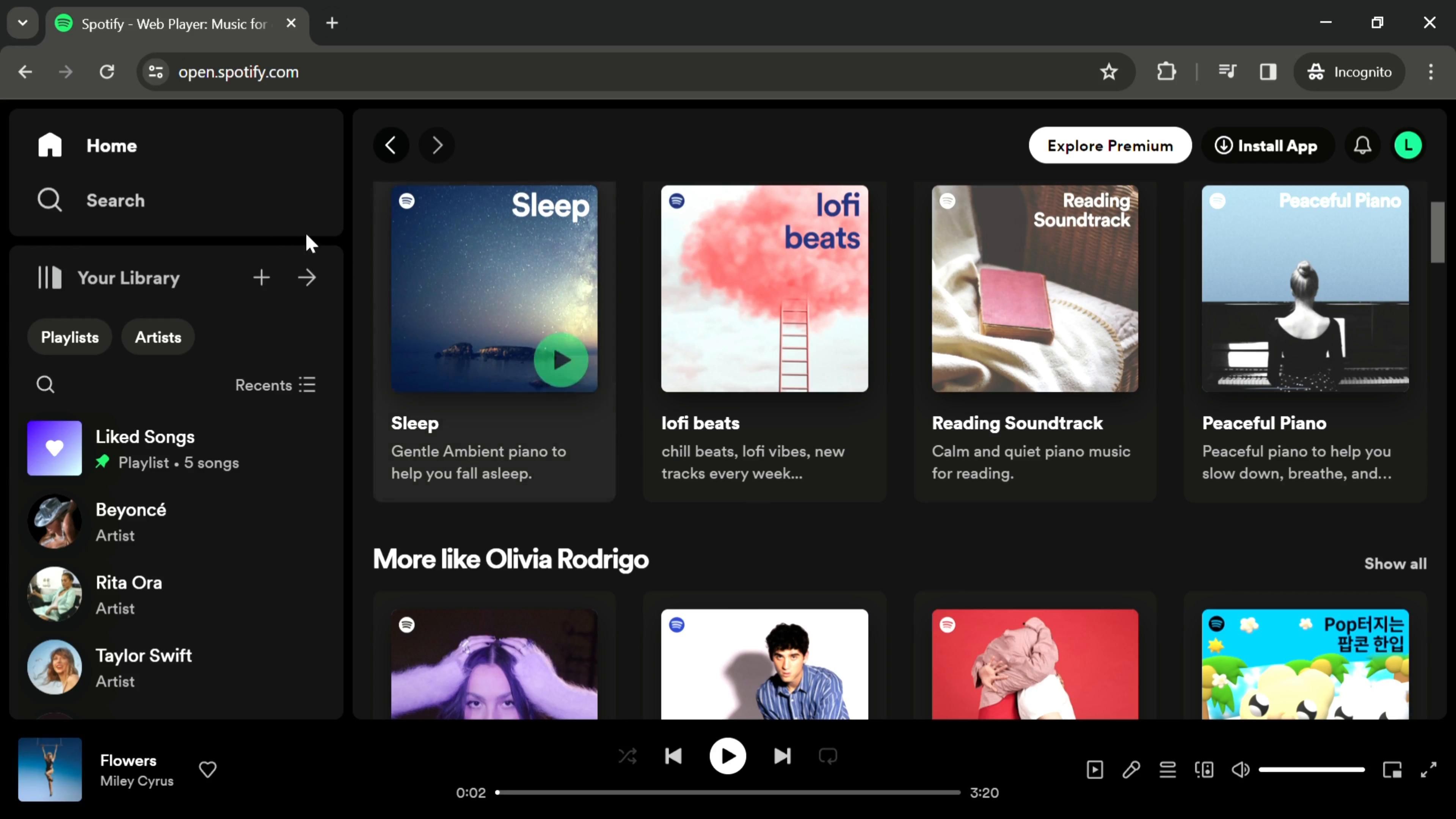 Spotify screenshot