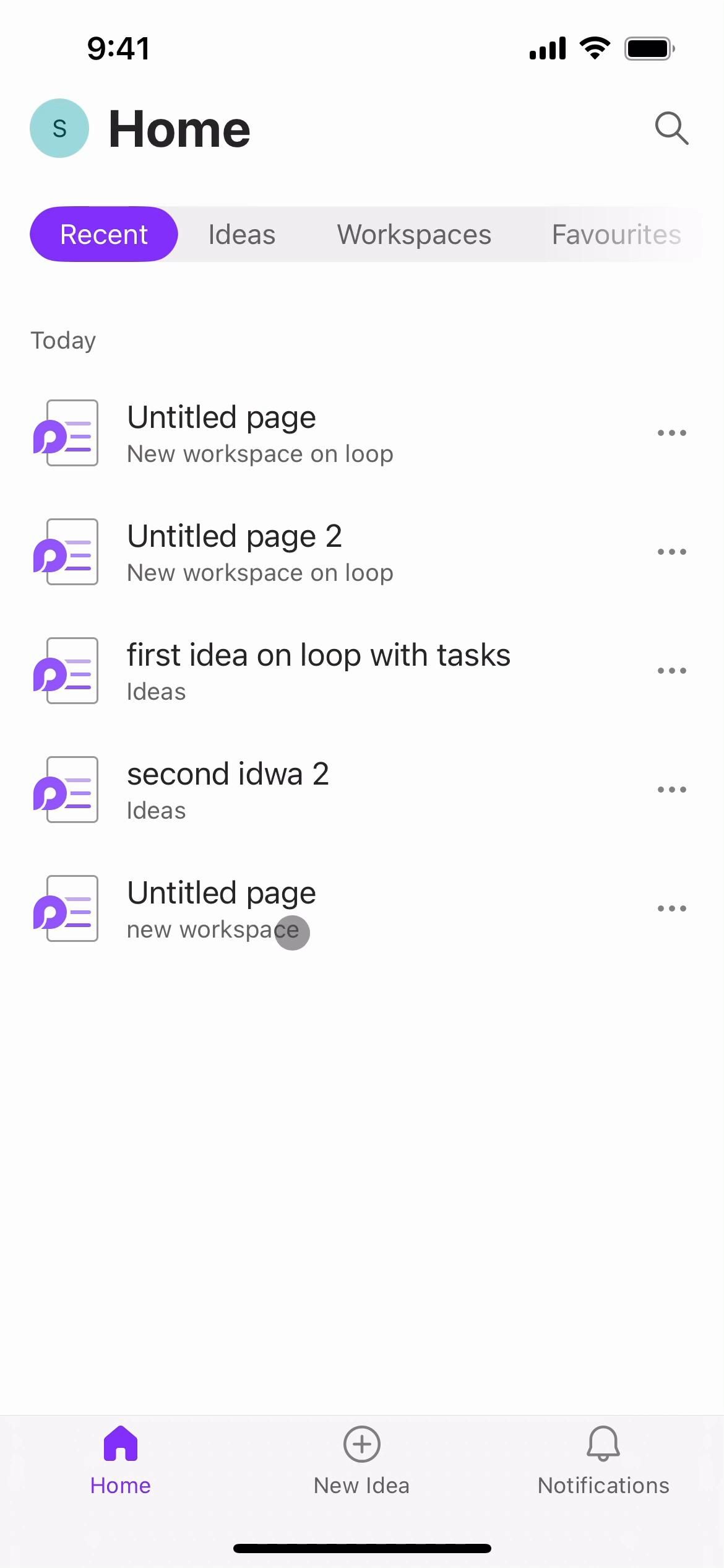 Microsoft Loop screenshot