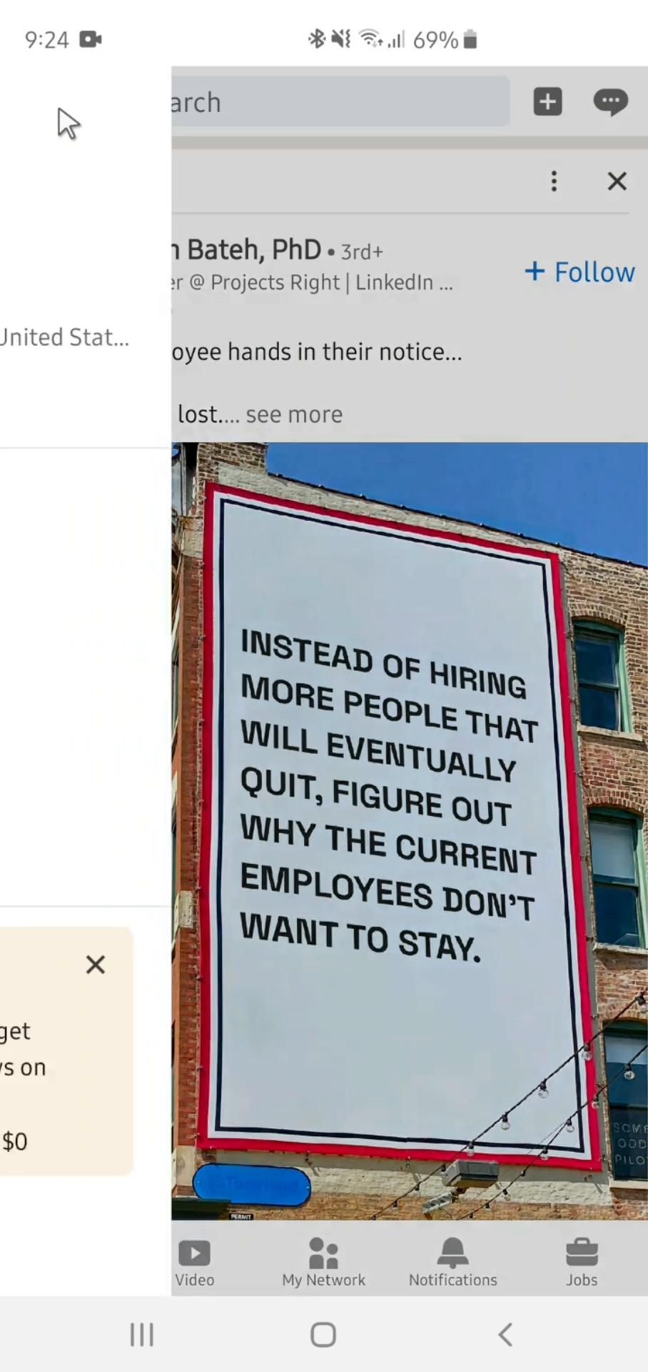 Logging out on LinkedIn video thumbnail