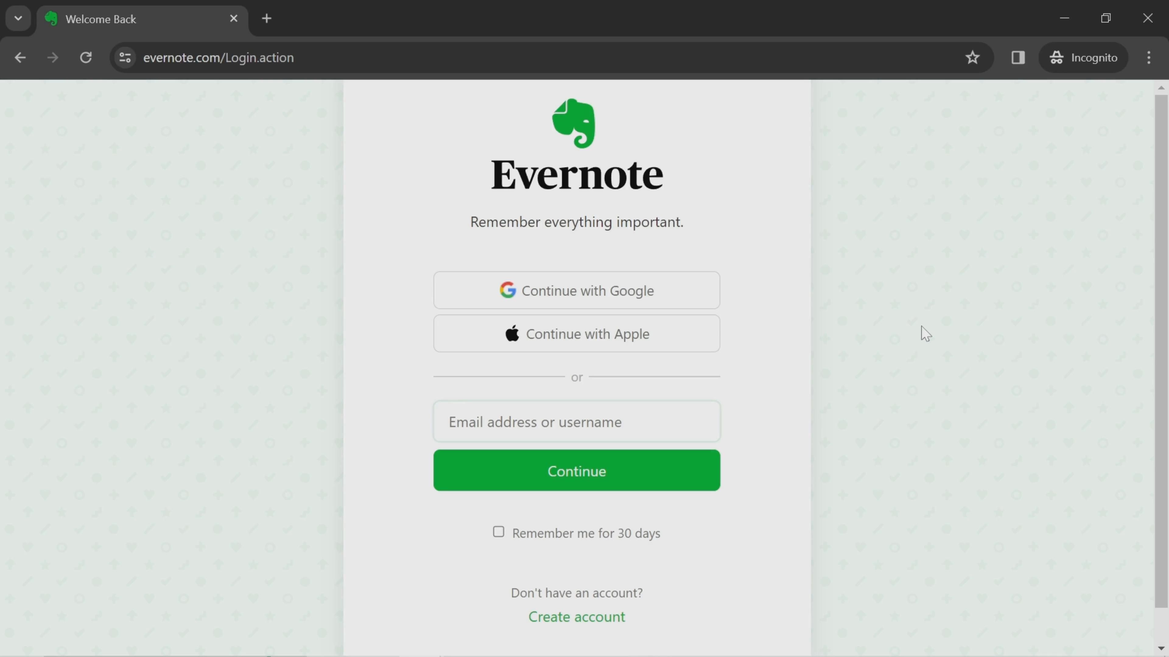 Logging in on Evernote video thumbnail