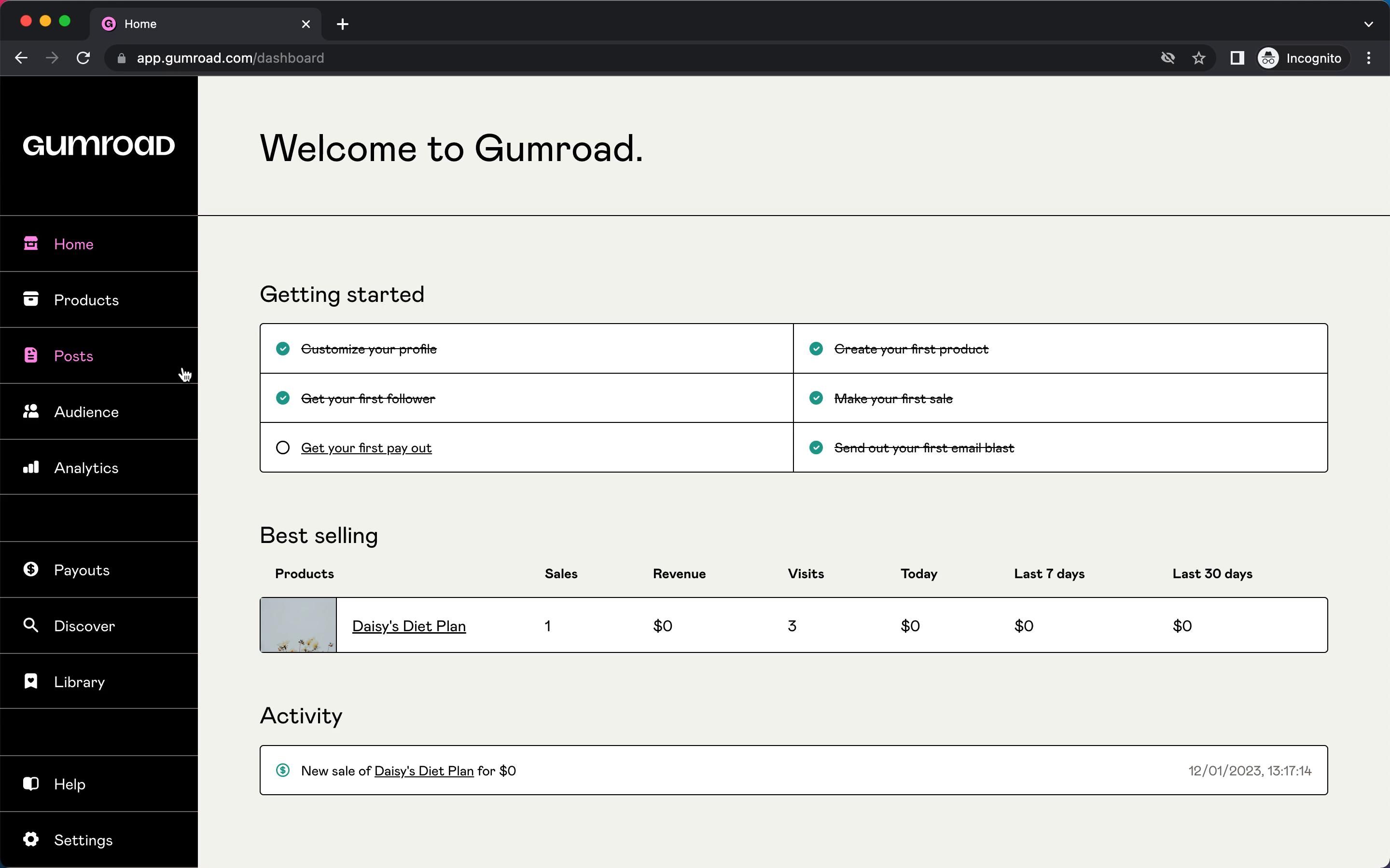 Gumroad screenshot