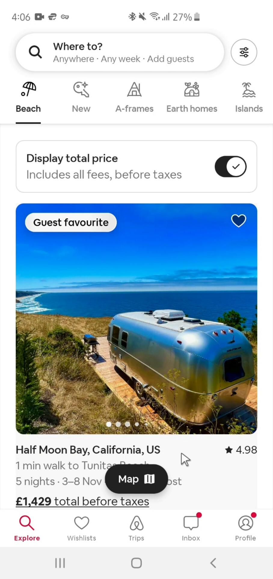 Airbnb screenshot