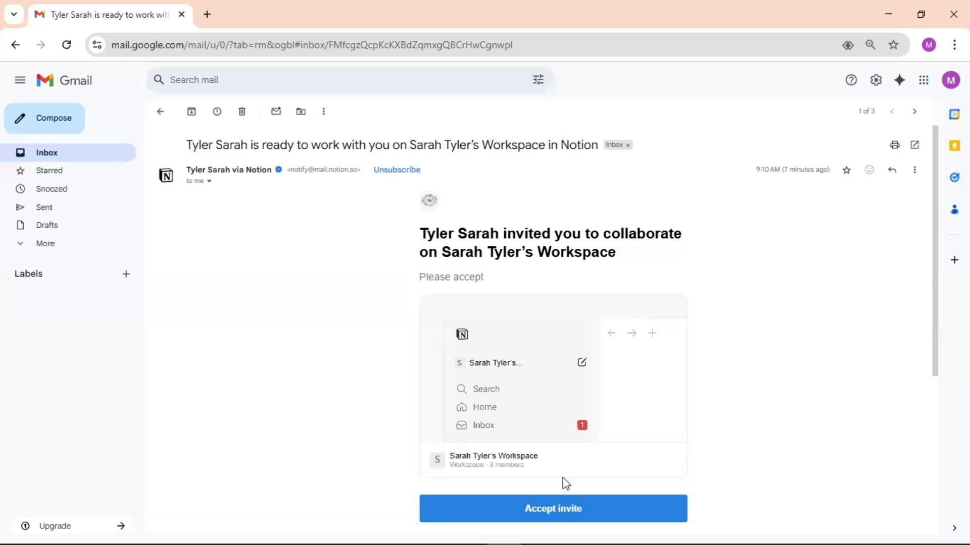 Accepting an invite on Notion video thumbnail