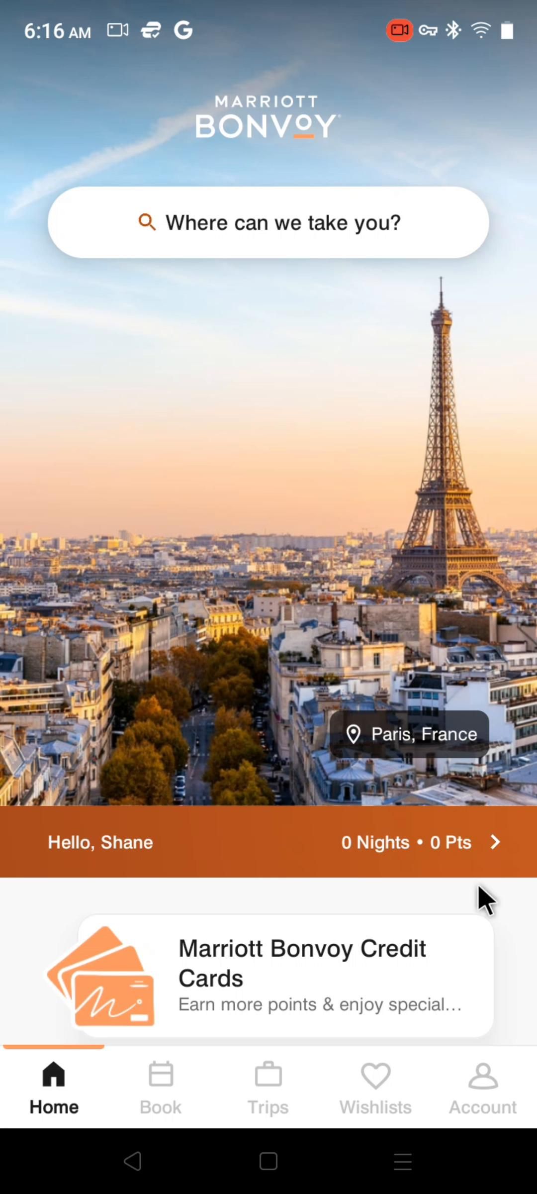 Marriott Bonvoy screenshot