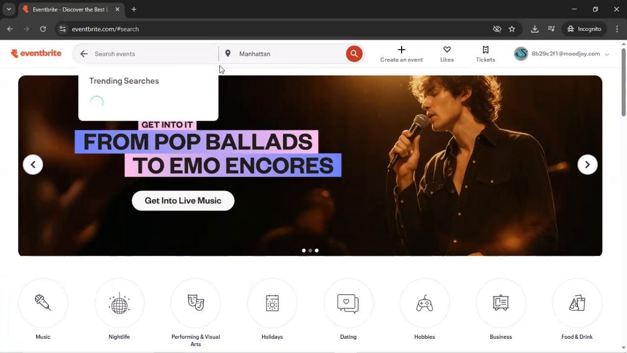 Searching on Eventbrite video thumbnail