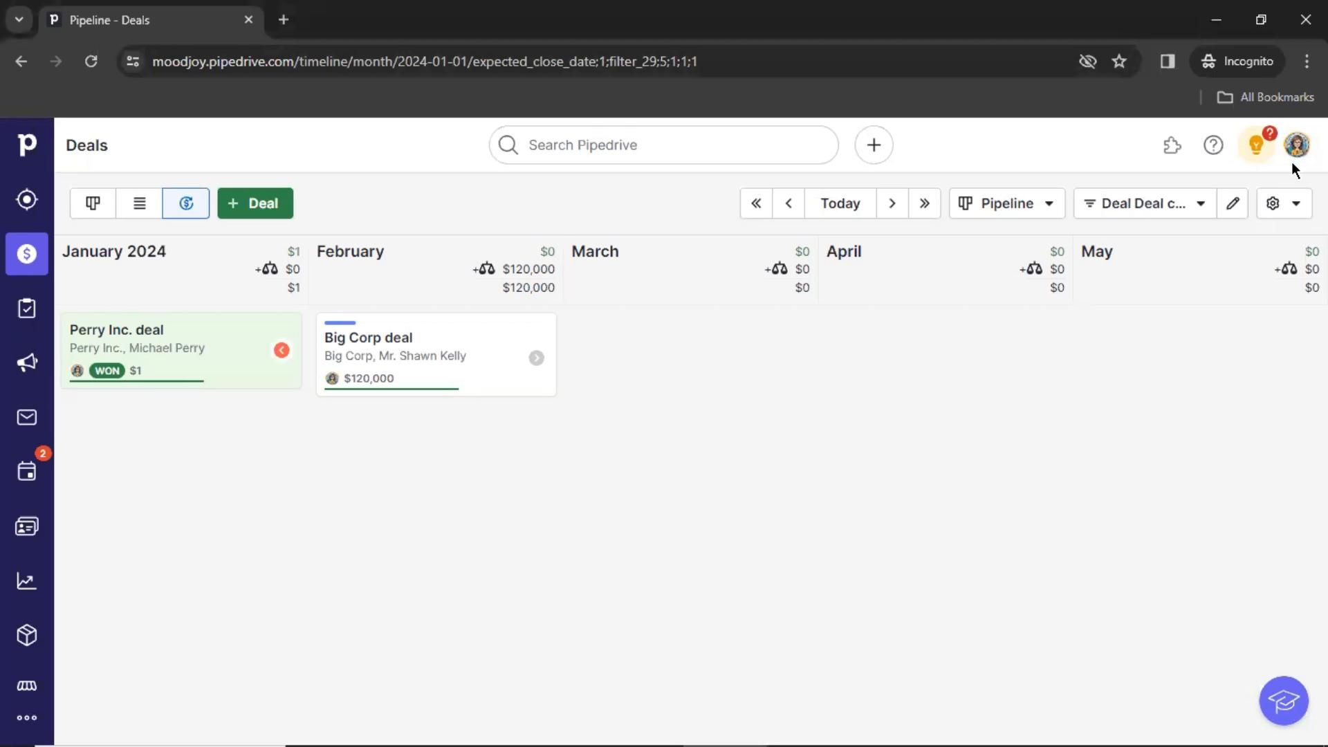 Pipedrive screenshot