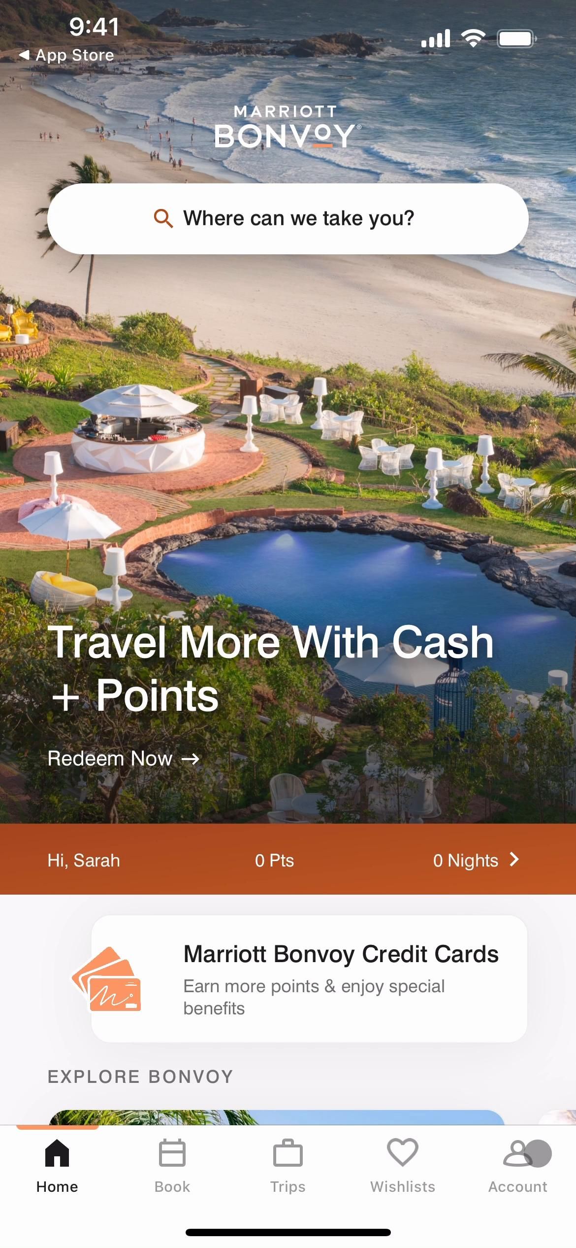 Marriott Bonvoy screenshot