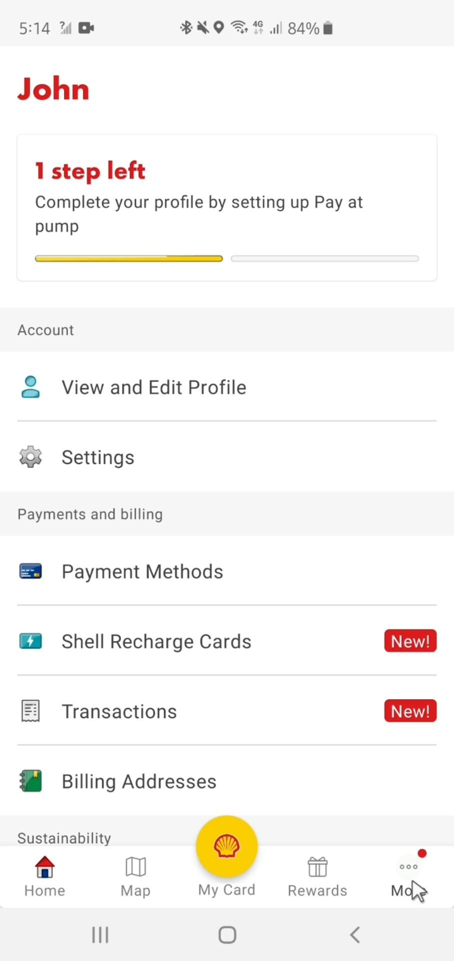 Shell screenshot