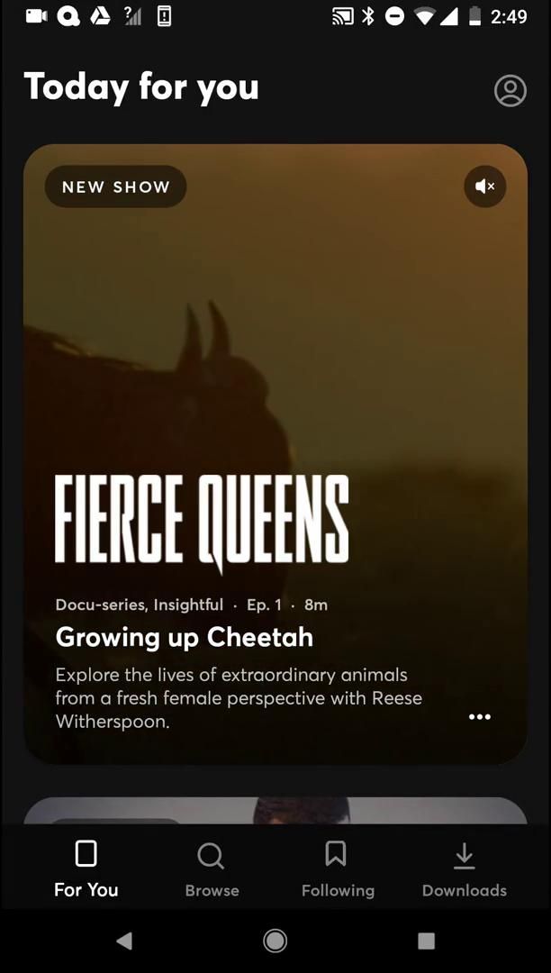 Quibi screenshot