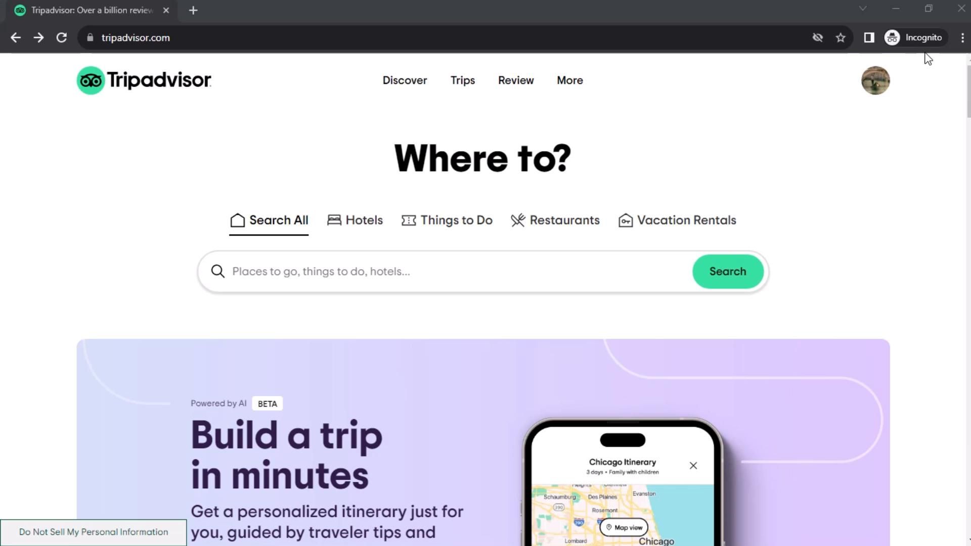 Tripadvisor screenshot