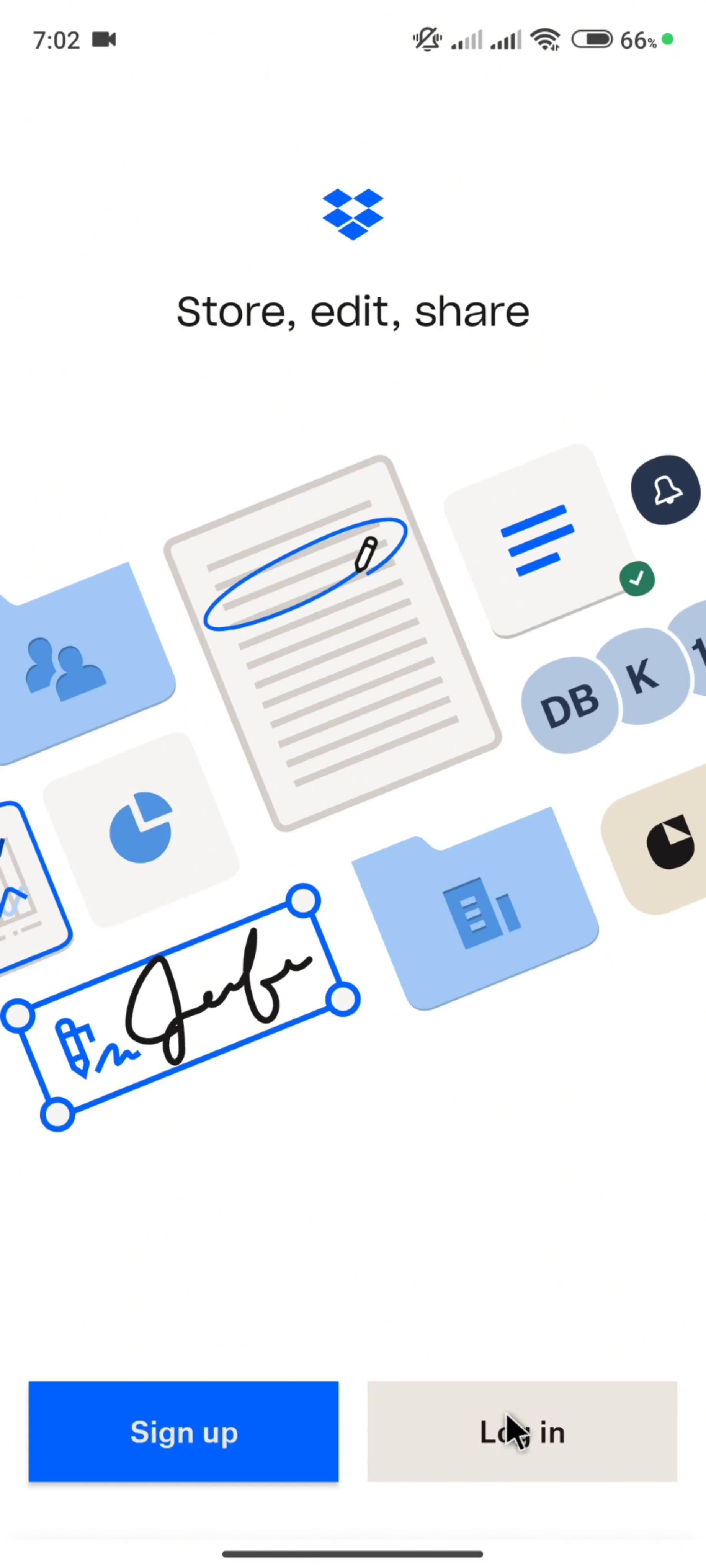 Logging in on Dropbox video thumbnail