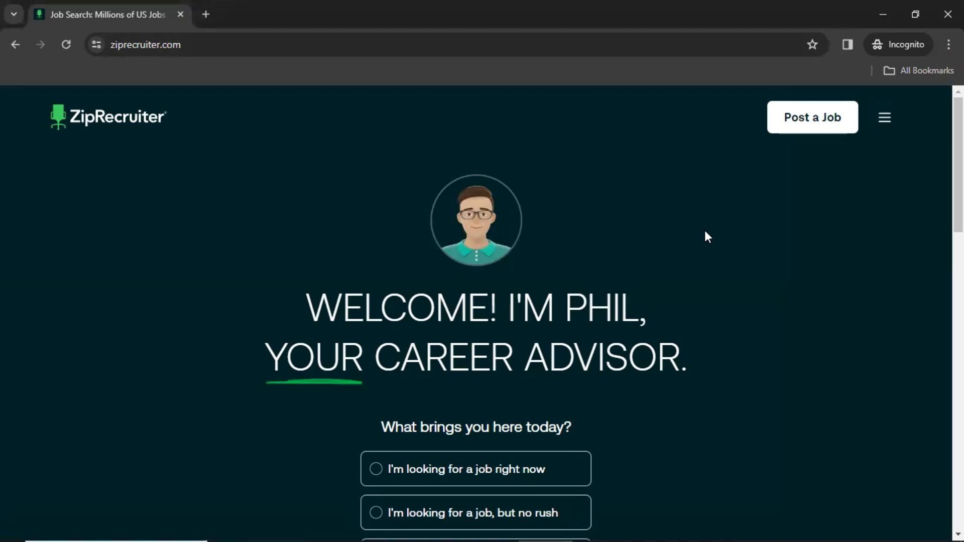ZipRecruiter screenshot